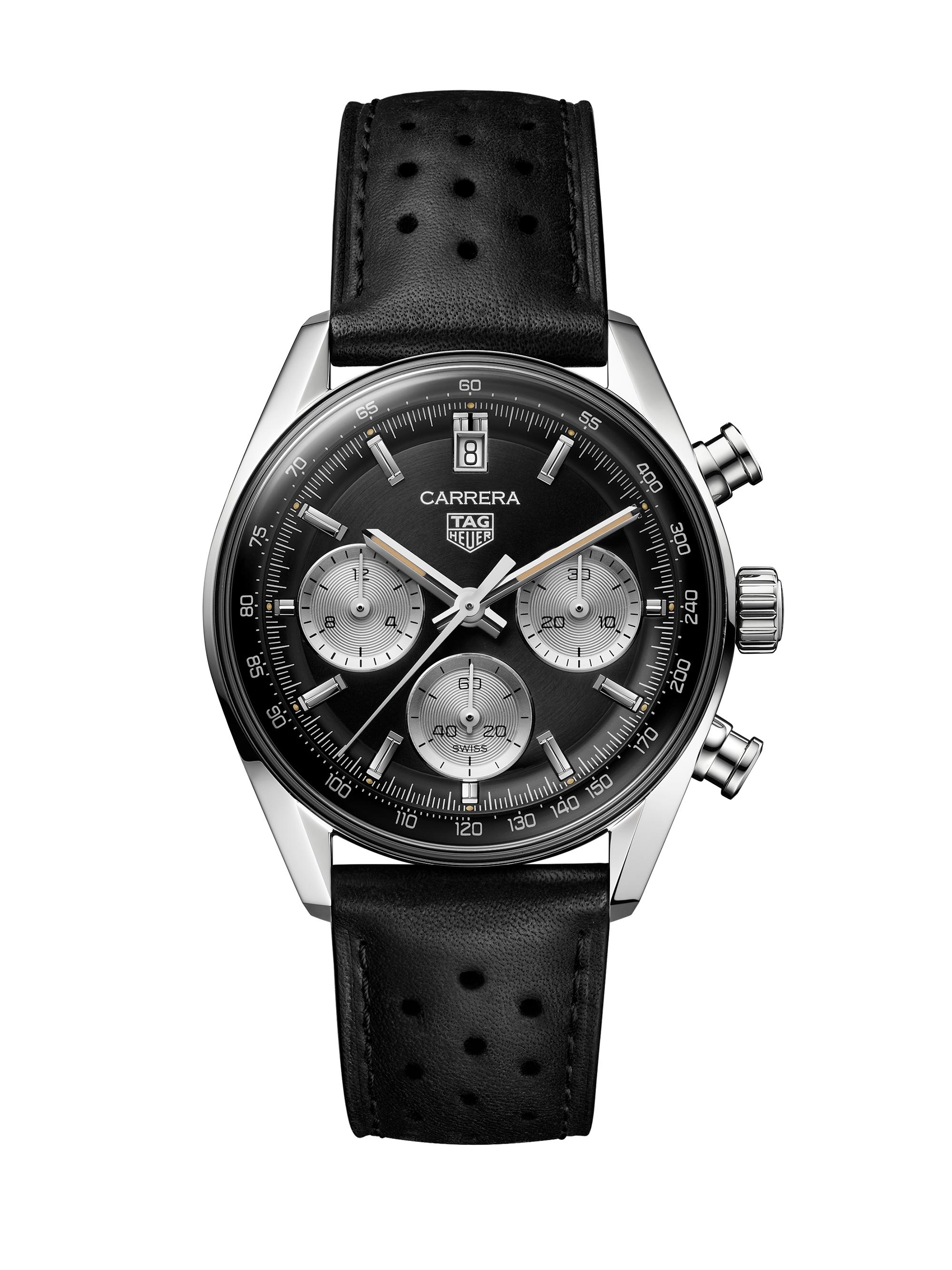 TAG Heuer Men's Carrera Stainless Steel Chronograph Watch - Black