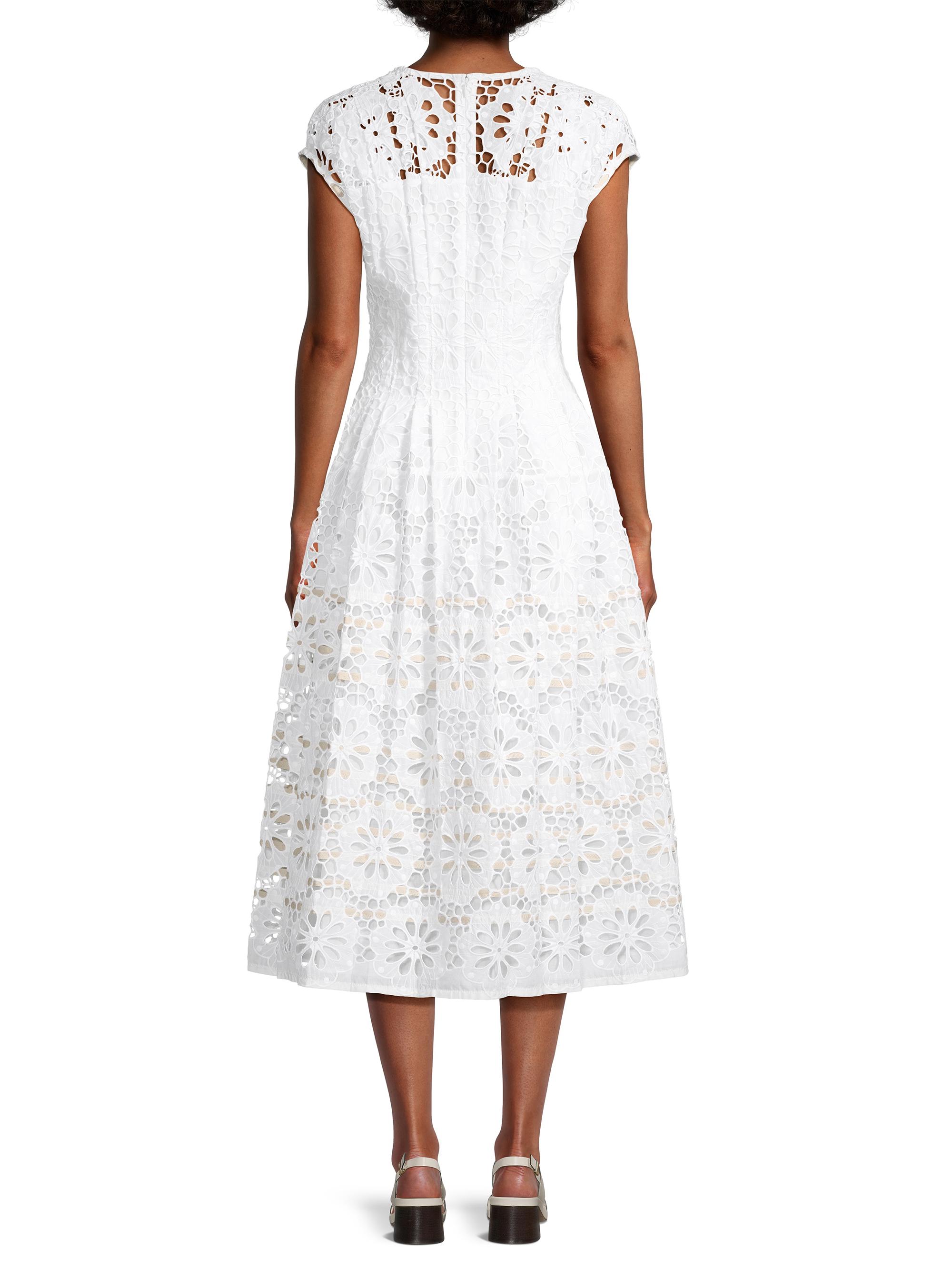 Tory Burch Claire McCardell Lace Midi-Dress | Saks Fifth Avenue