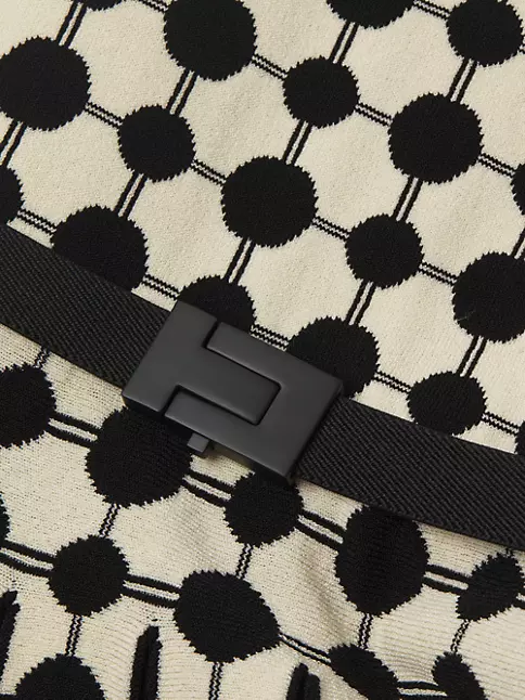 Geometric Pattern Square Bag Small Flap