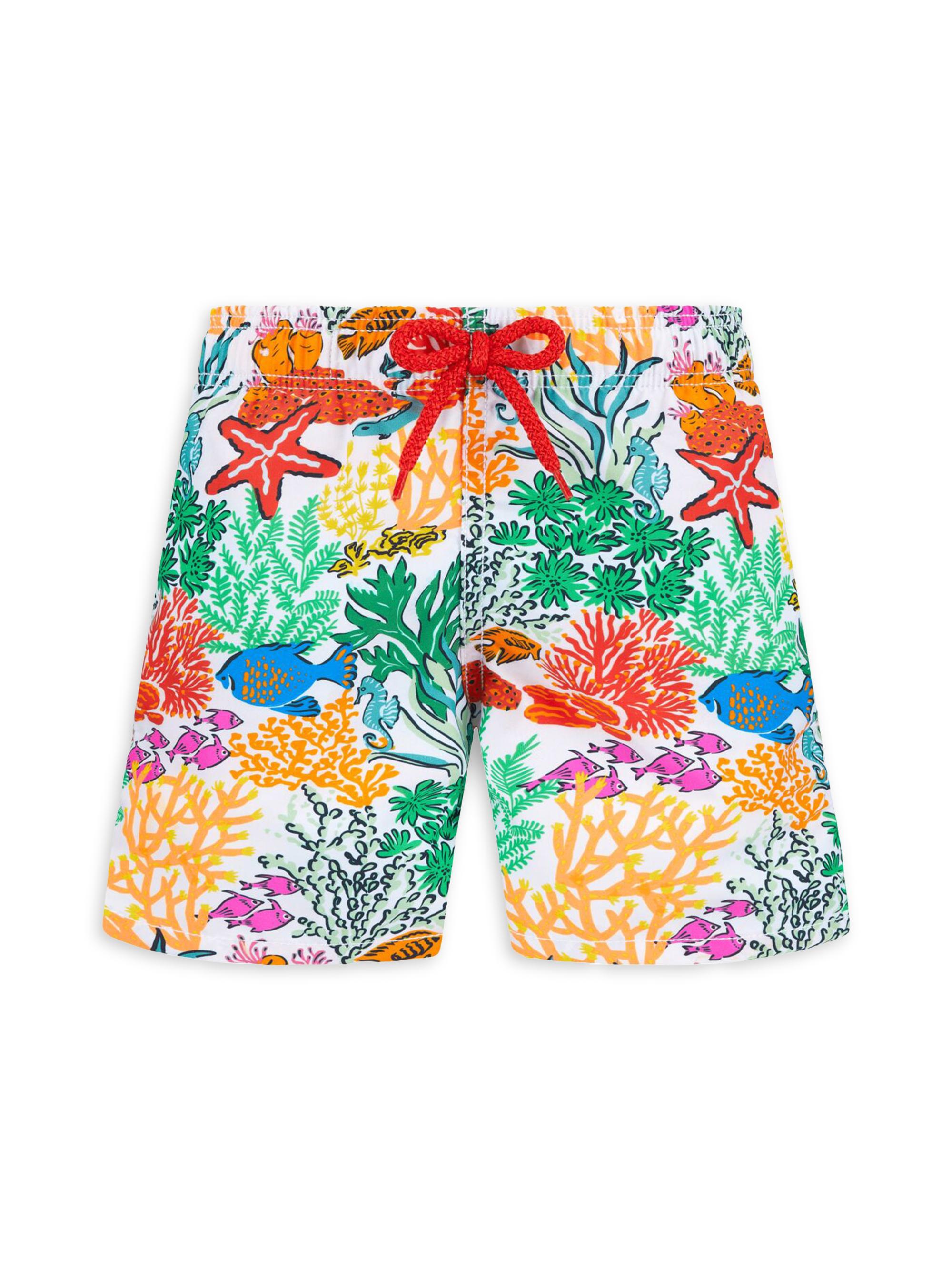 Vilebrequin Baby Boy's, Little Boy's & Boy's Oceanic Print Swim Shorts - Blanc