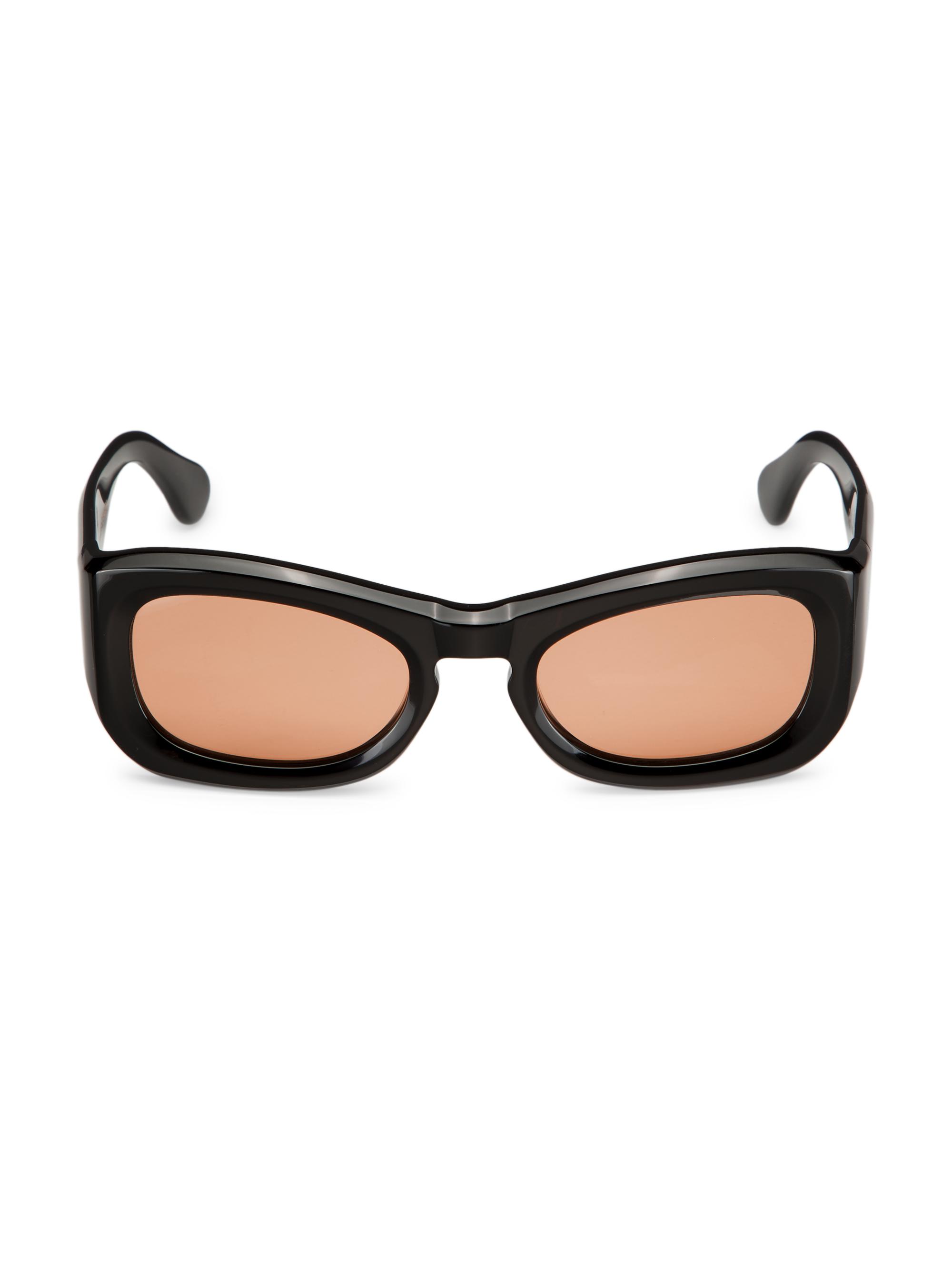 Port Tanger Men's Temo 57MM Rectangular Sunglasses - Black