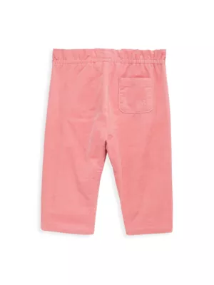 Bonpoint logo-embroidered poplin shorts - Pink