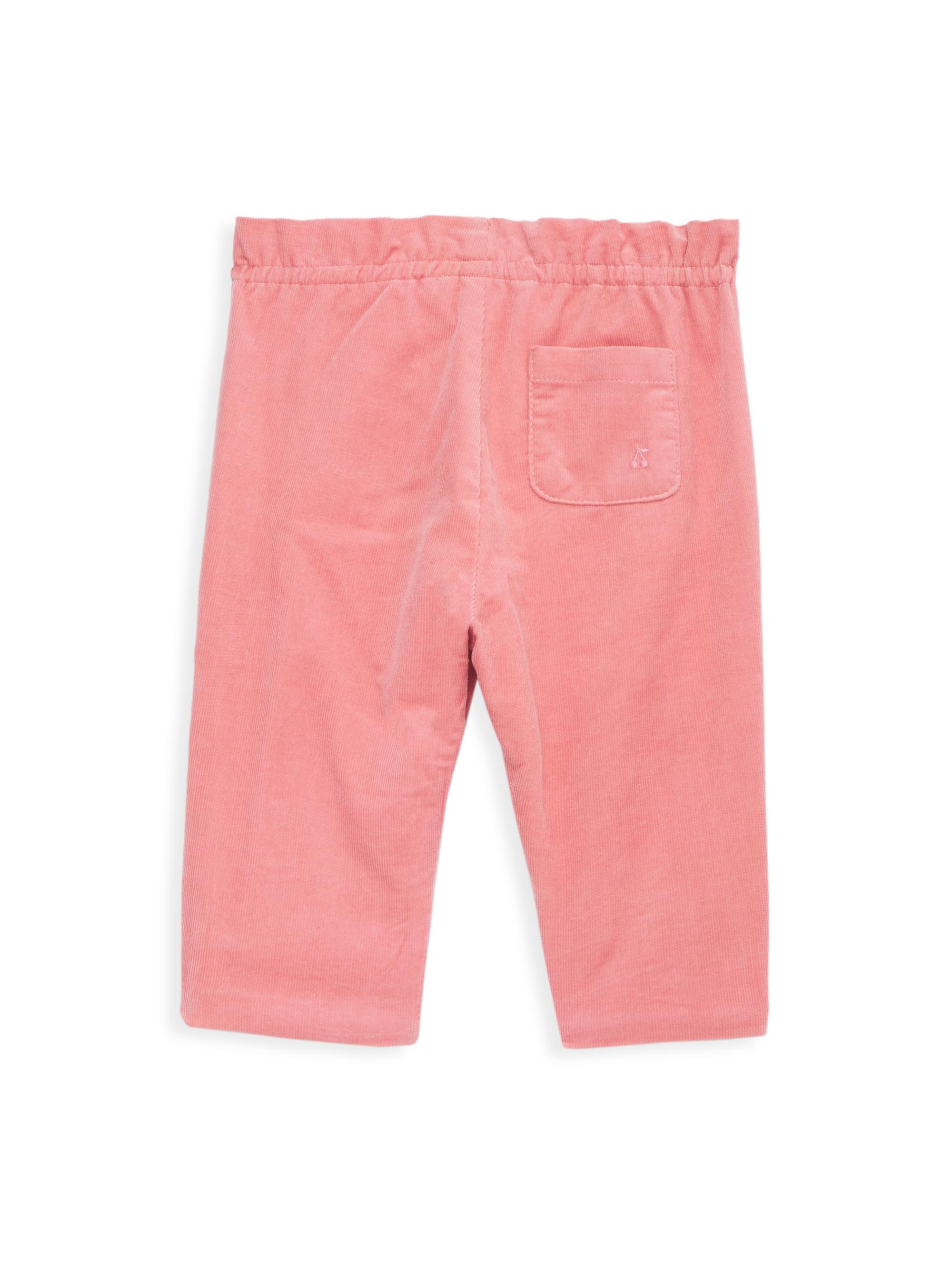 Bonpoint logo-embroidered poplin shorts - Pink