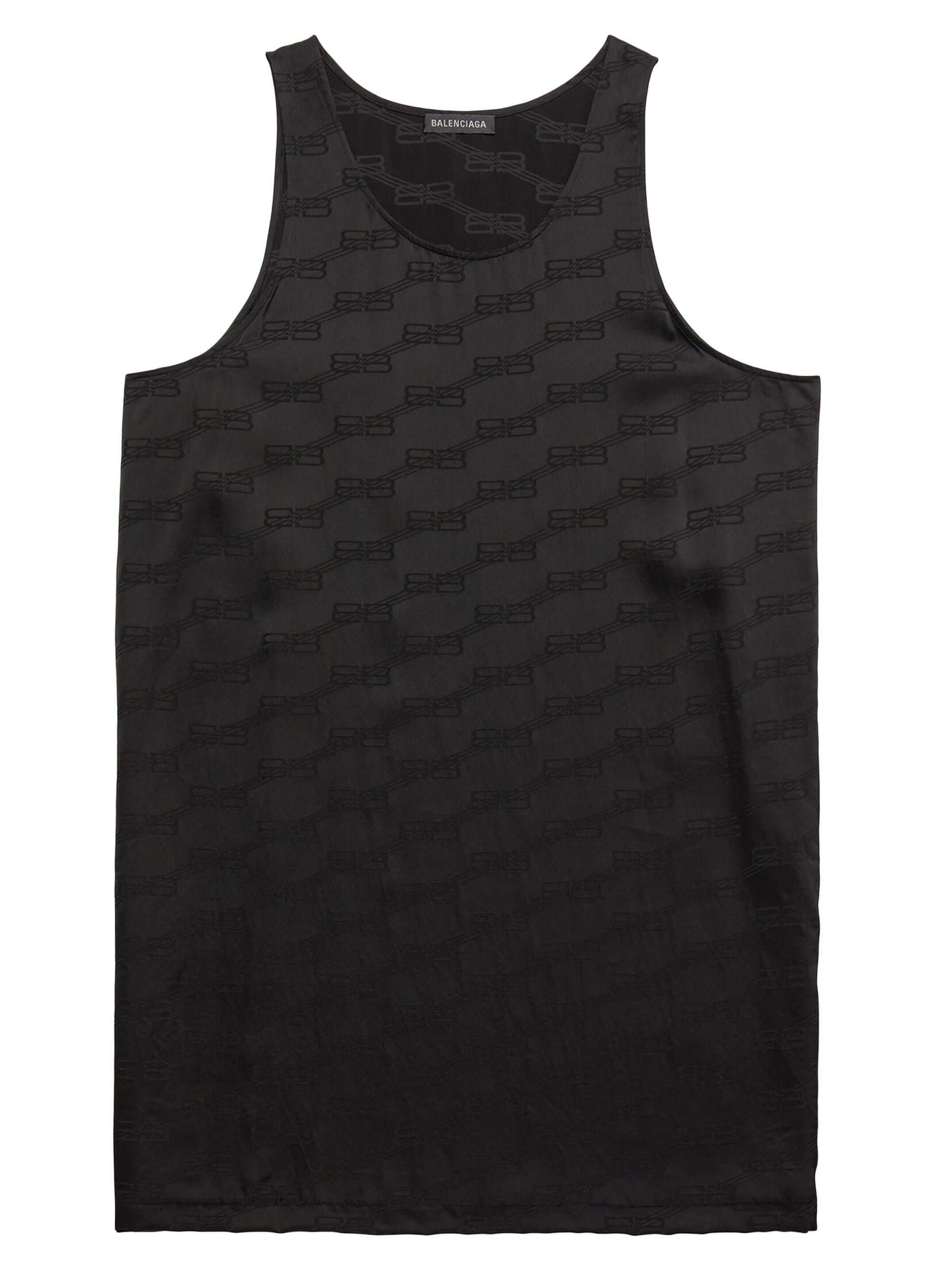 Balenciaga Women's BB Monogram Fluid Tank Top - Black