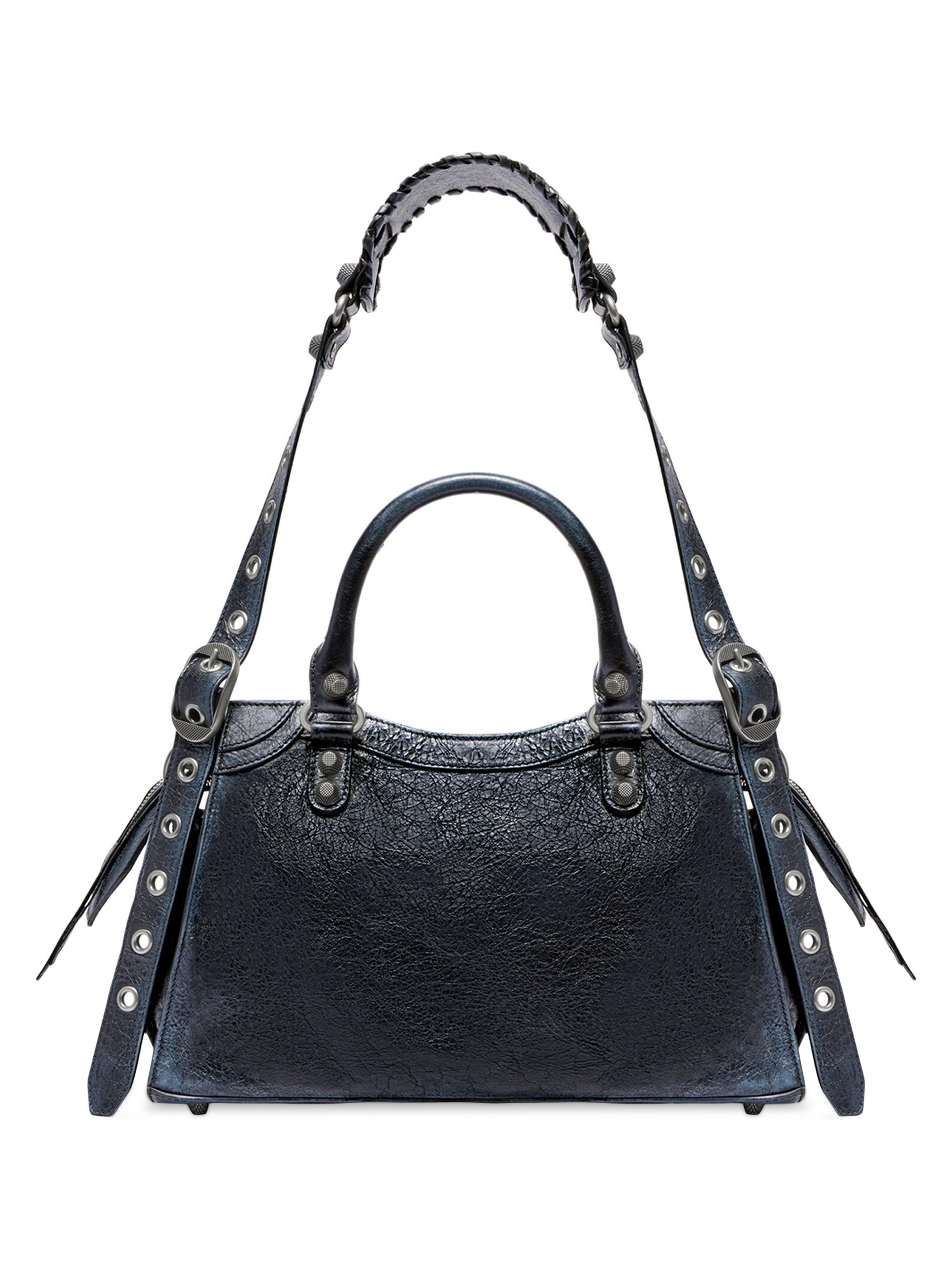 Balenciaga Neo Cagole City Small Handbag Dirty Effect | Saks Fifth