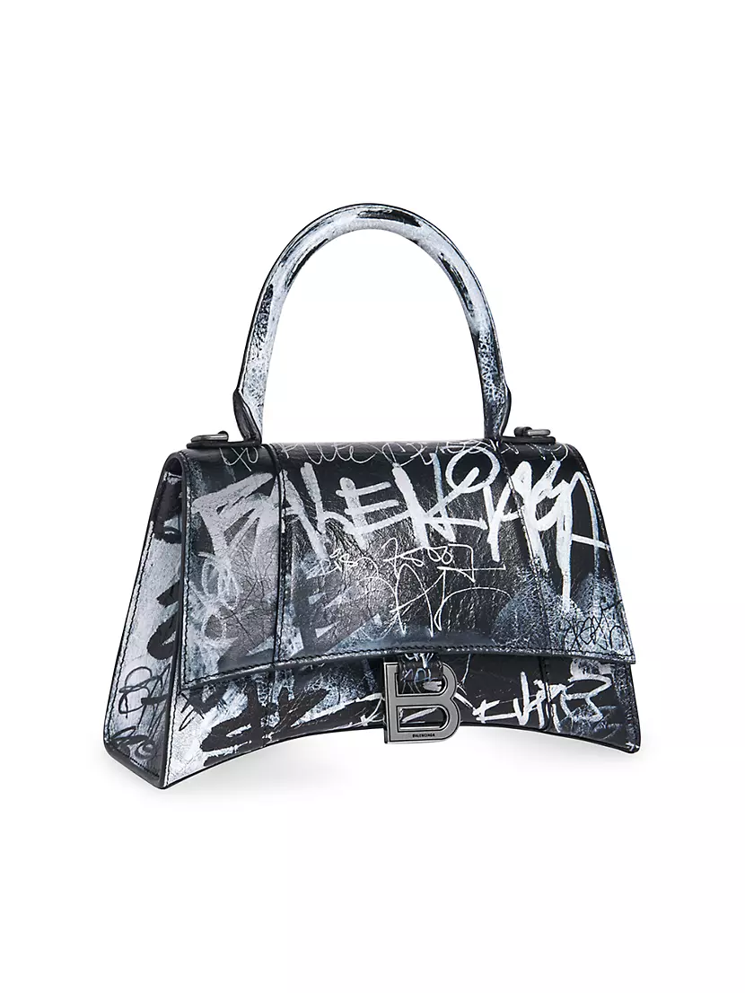 Balenciaga Women's Hourglass Small Graffiti Handbag