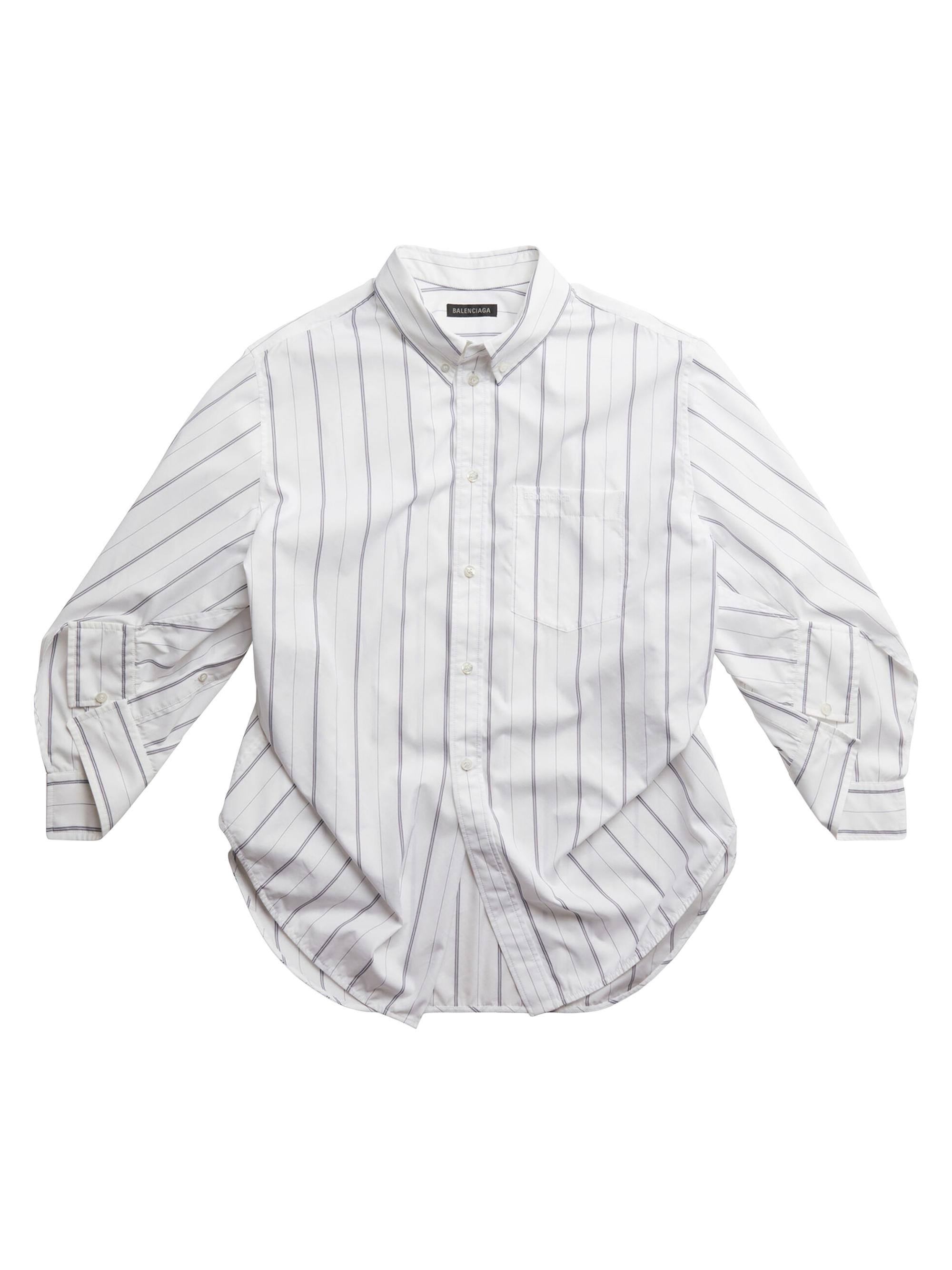 Balenciaga Women's BB Corp Swing Twisted Shirt - White