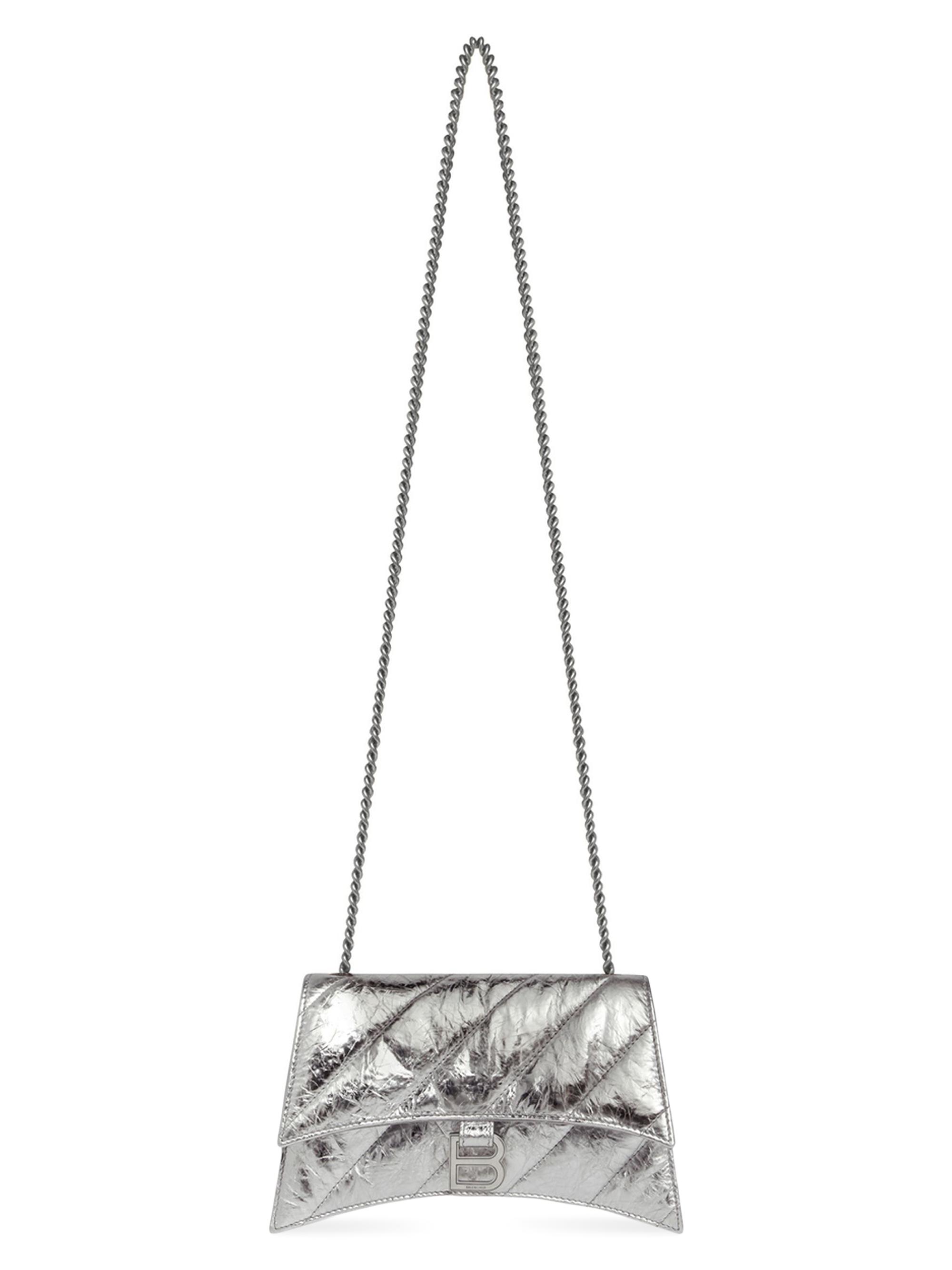 Balenciaga Crush XS Chain Bag Metallized Quilted | Saks Fifth Avenue