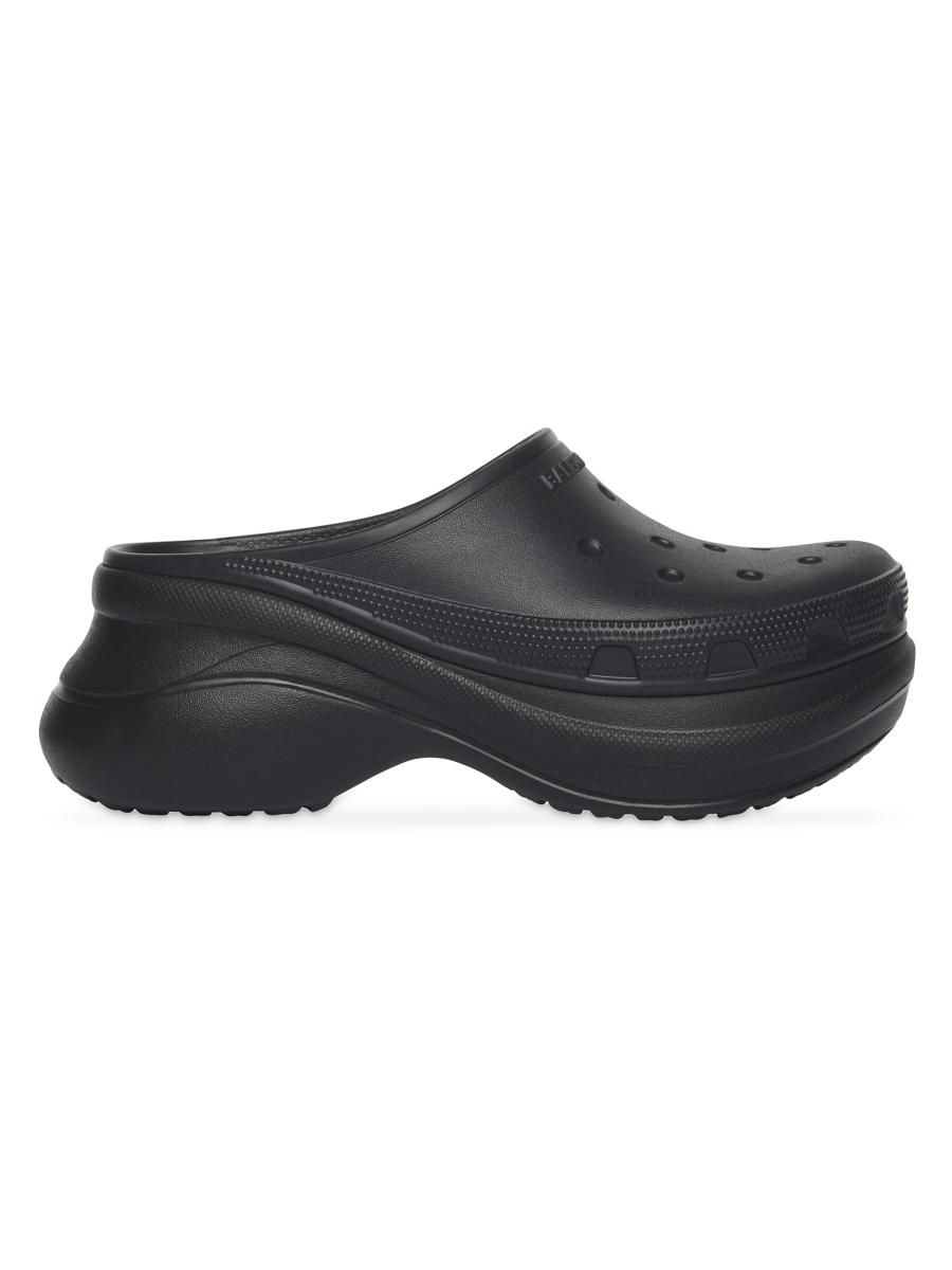 BALENCIAGA★Men's Crocs Jibbitz Mules Black + Crocs™ Embellished Rubber Mules | BALENCIAGA | MR PORTER