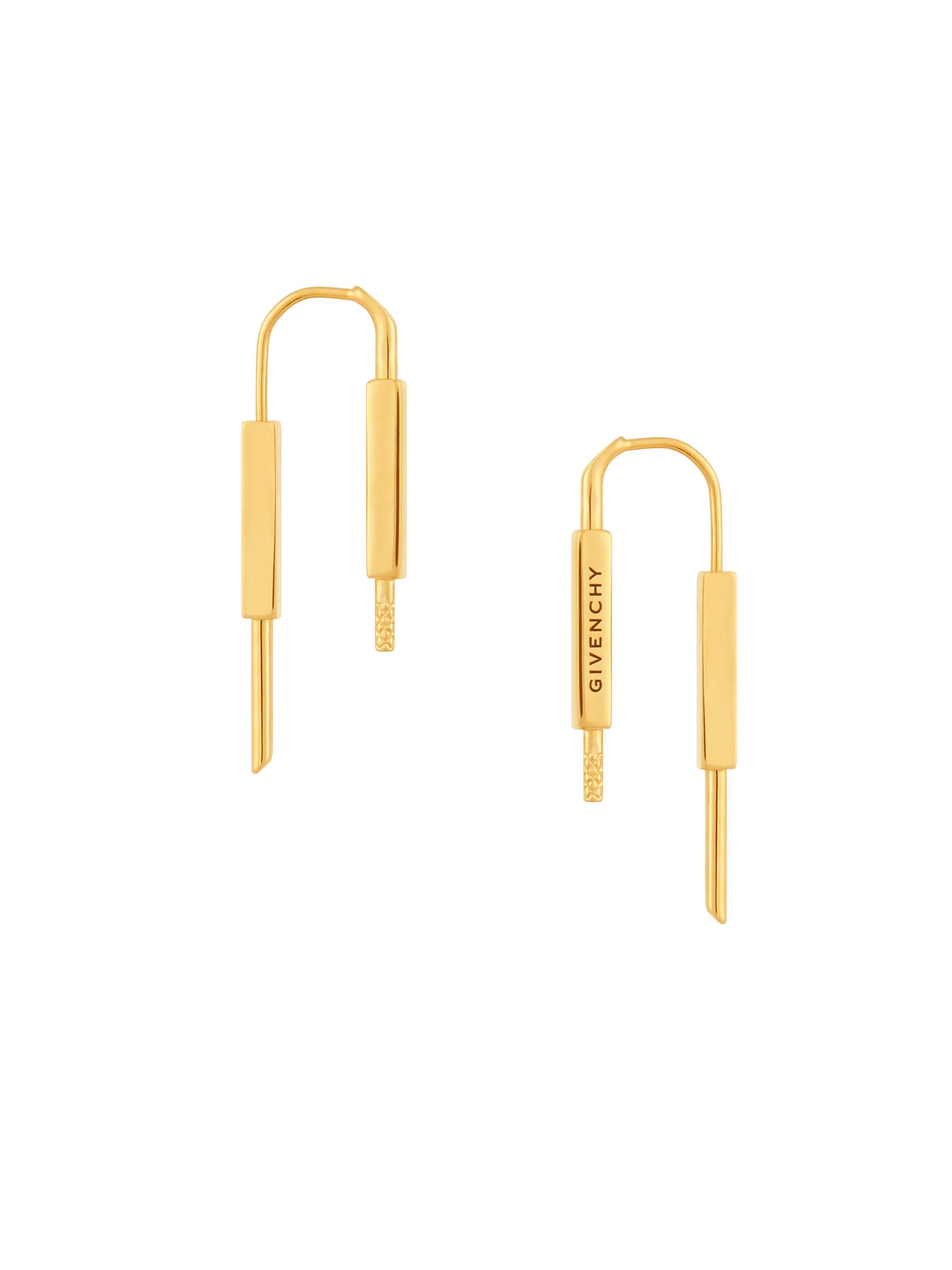 Givenchy Women's U-Lock Golden Drop Earrings - Golden Yellow