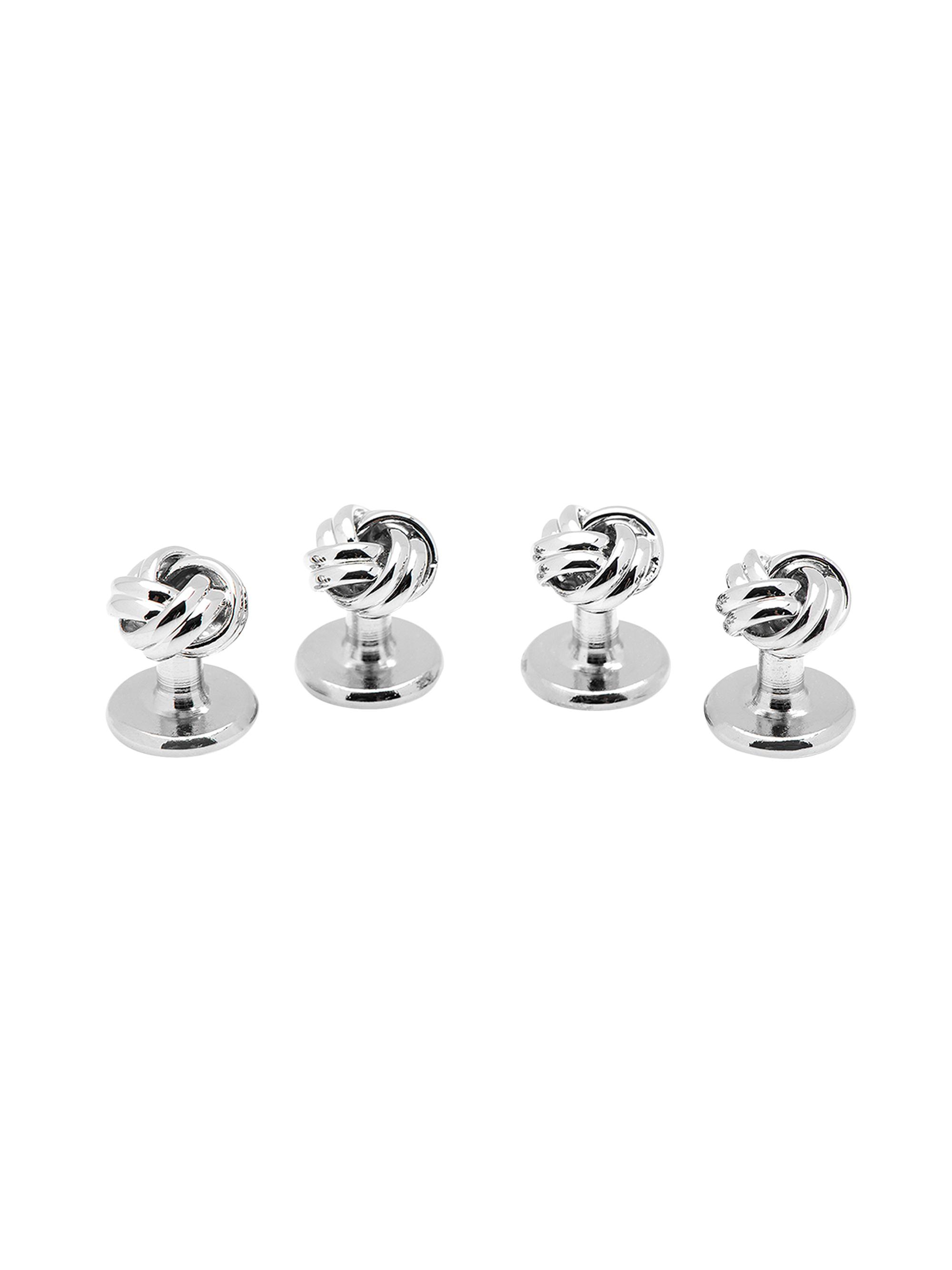 Cufflinks, Inc. Men's Tuxedo Knot Studs - Silver