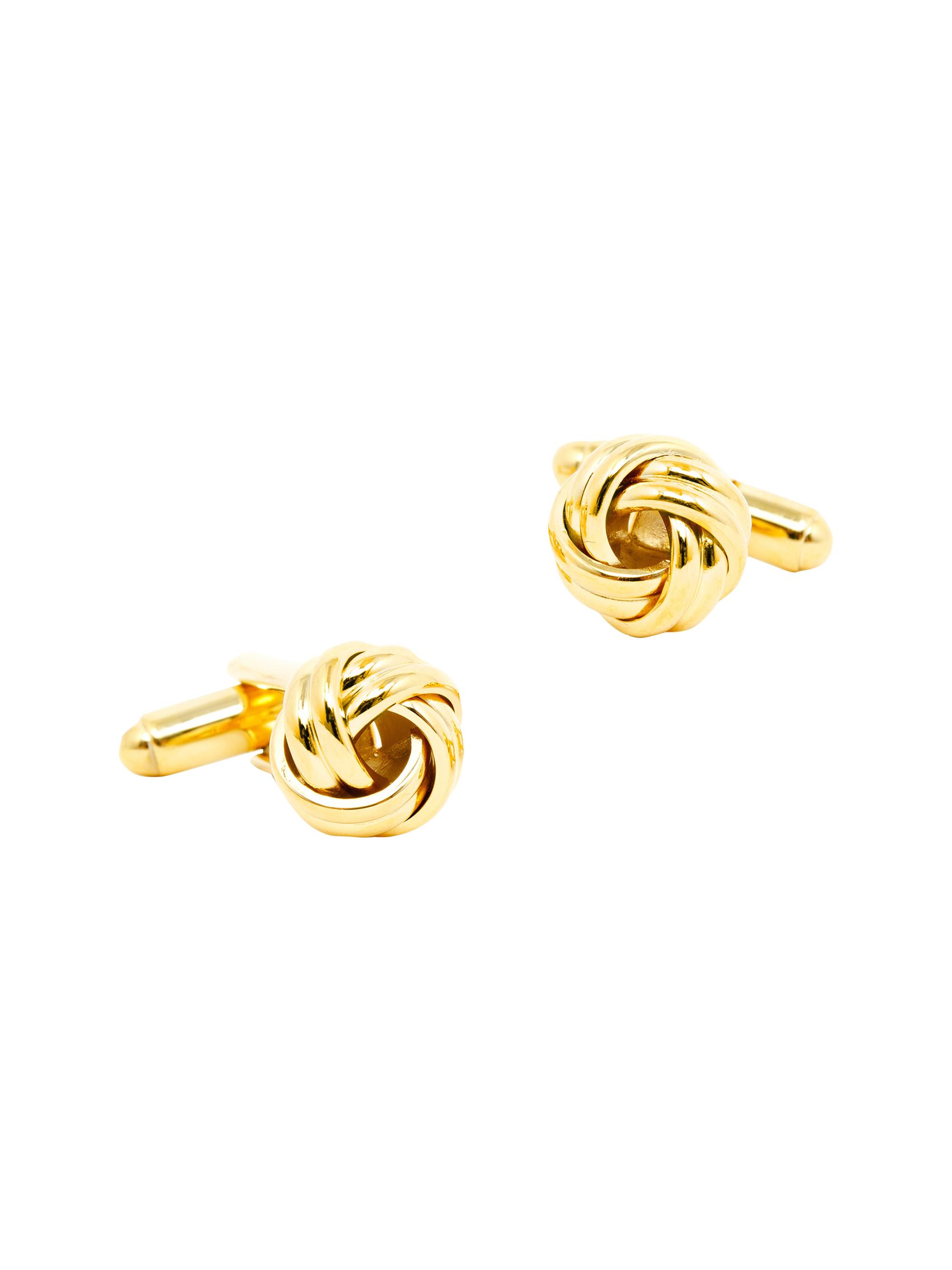 Cufflinks, Inc. Men's Metal Knot Cufflinks - Gold