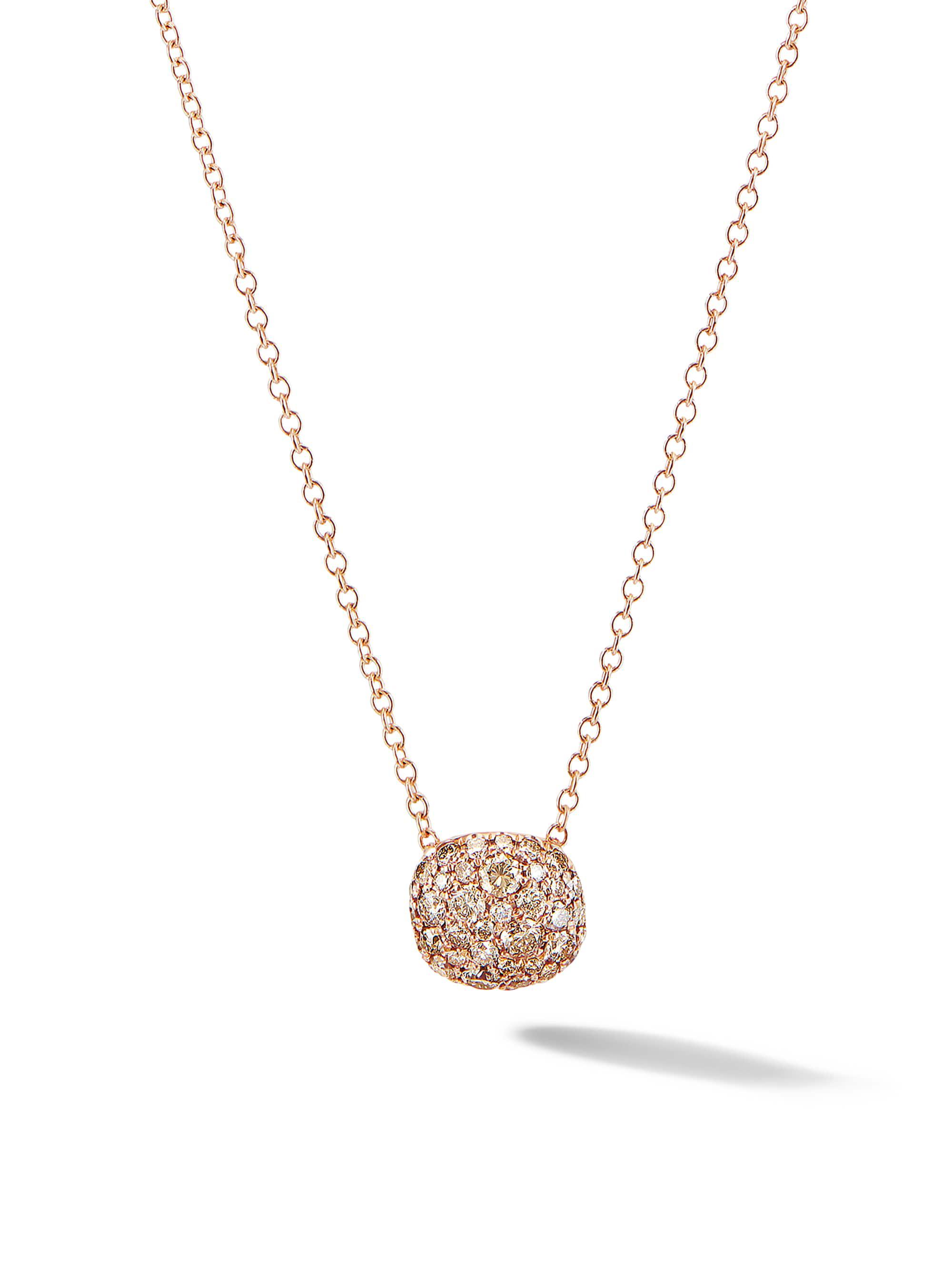 David Yurman Women's Petite Pavé Cushion with Diamonds in K Gold - Cognac Diamond