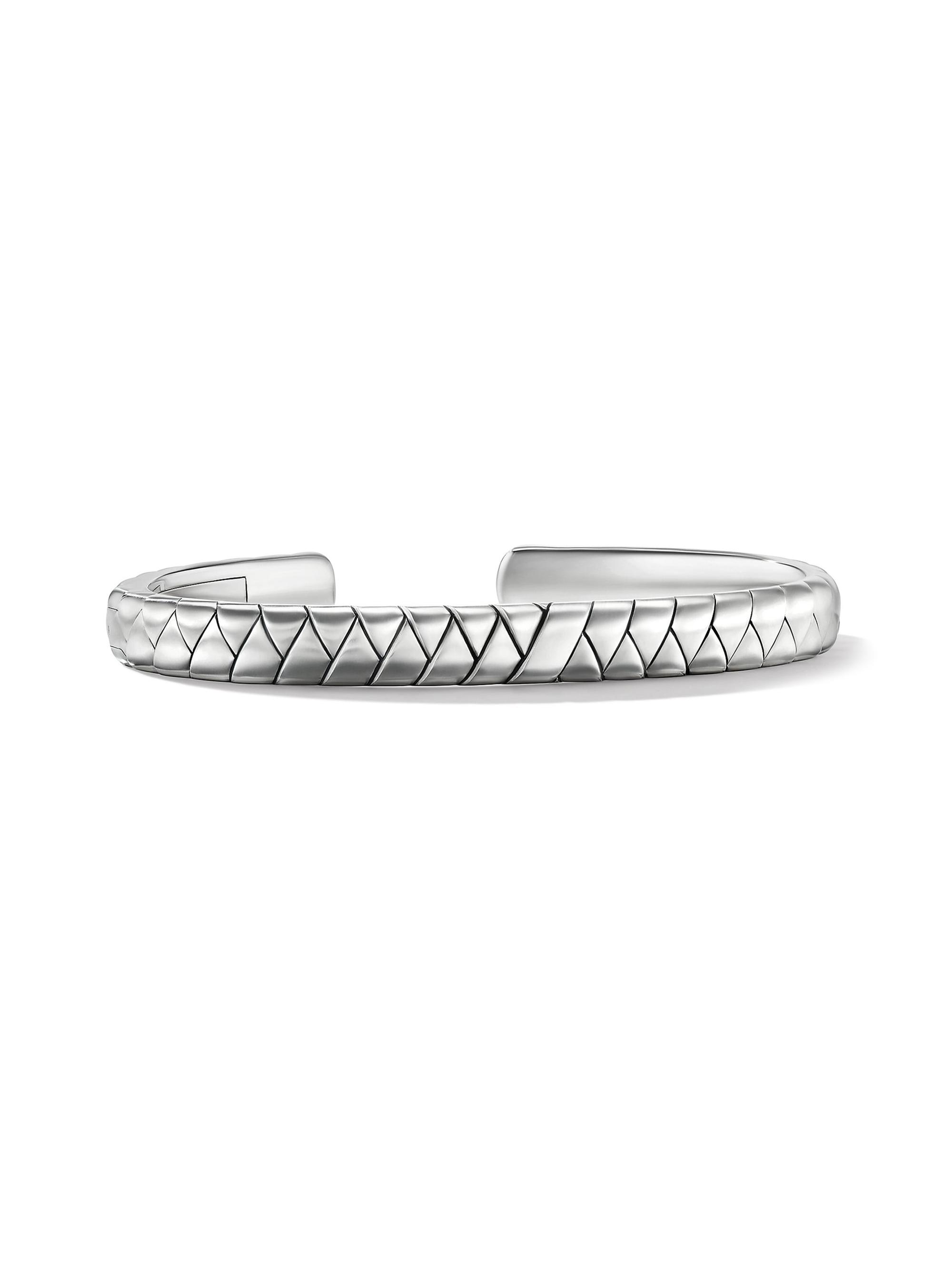 David Yurman Men's Sterling Silver Wrap Cuff Bracelet - Silver