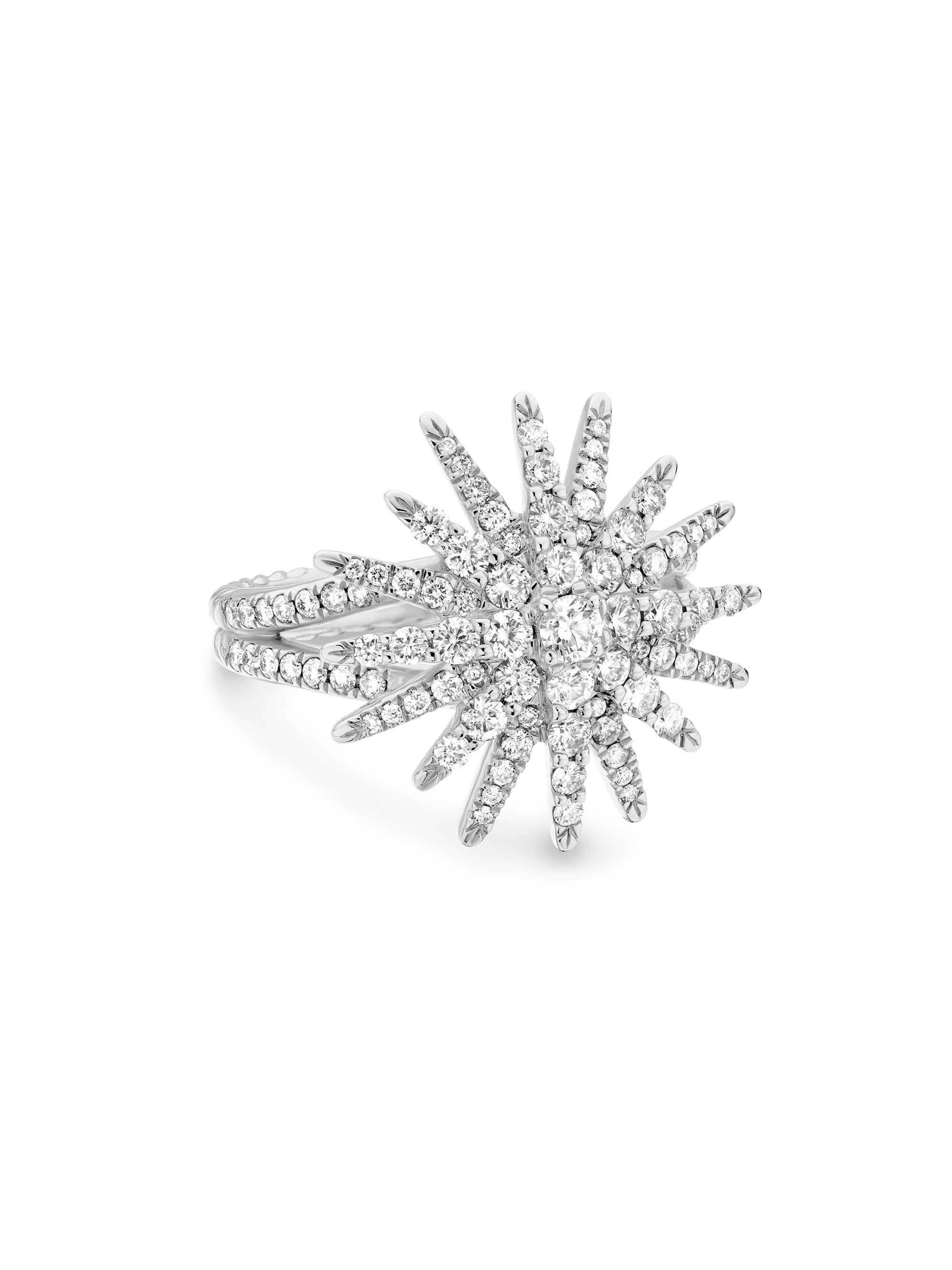 David Yurman Women's Starburst Ring in 18K White Gold - White Gold