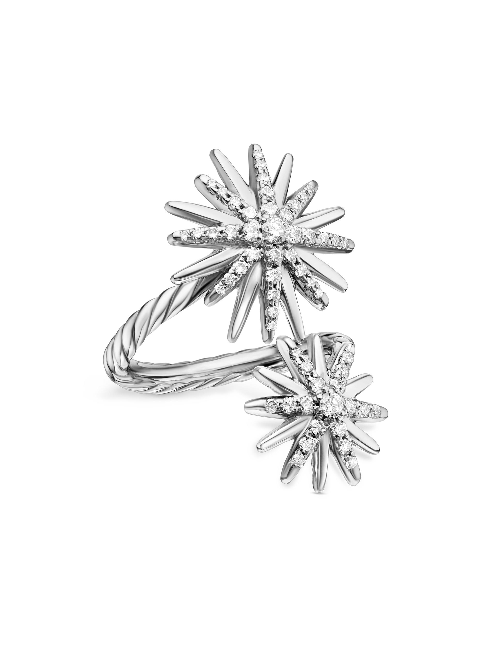 David Yurman Women's Starburst Bypass Ring in Sterling Silver