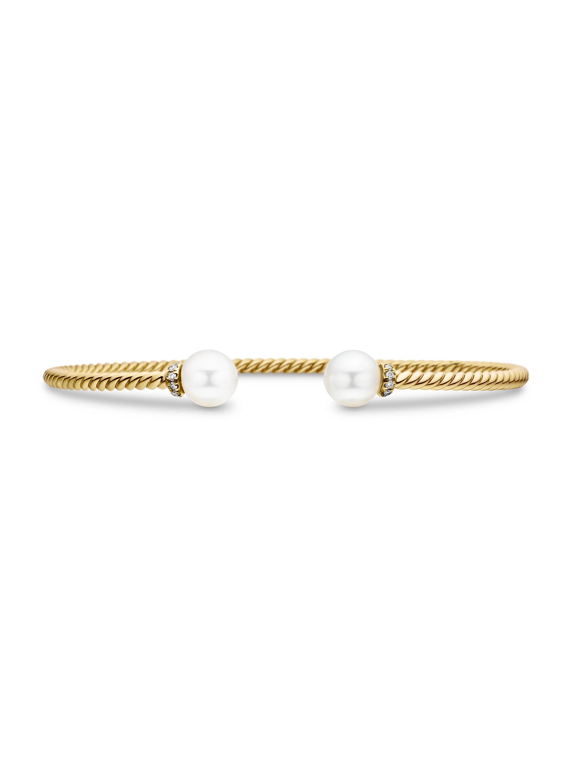 David Yurman Women's Petite Solari Pearl Bracelet in 18K Yellow Gold - Yellow Gold