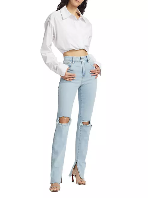 Women's Skinny Jeans Classic High Rise Stretch Bootcut Stacked