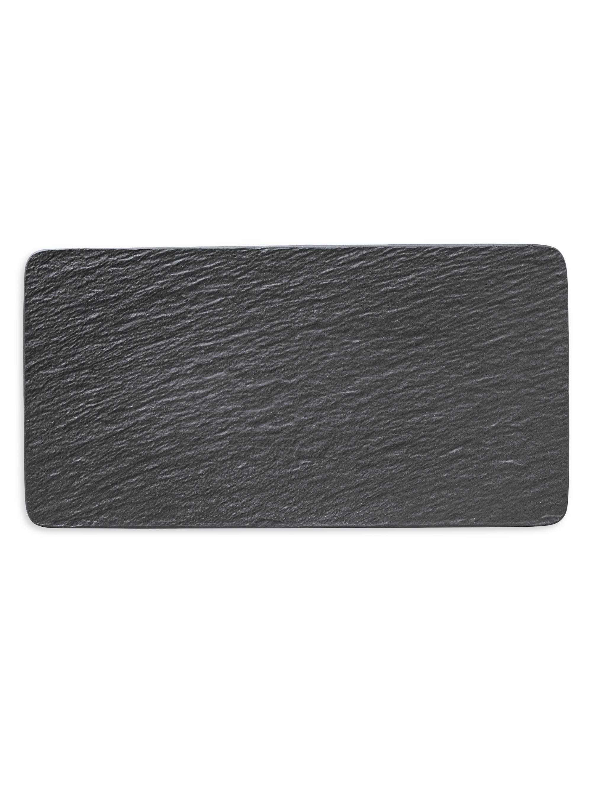 Villeroy & Boch Manufacture Rock Rectangular Serving Plate - Black
