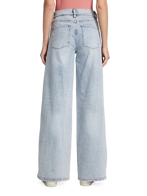 Shop Alice + Olivia Trish Mid-Rise Stretch Baggy Jeans Shop Alice + Olivia Trish Mid-Rise Stretch Baggy Jeans