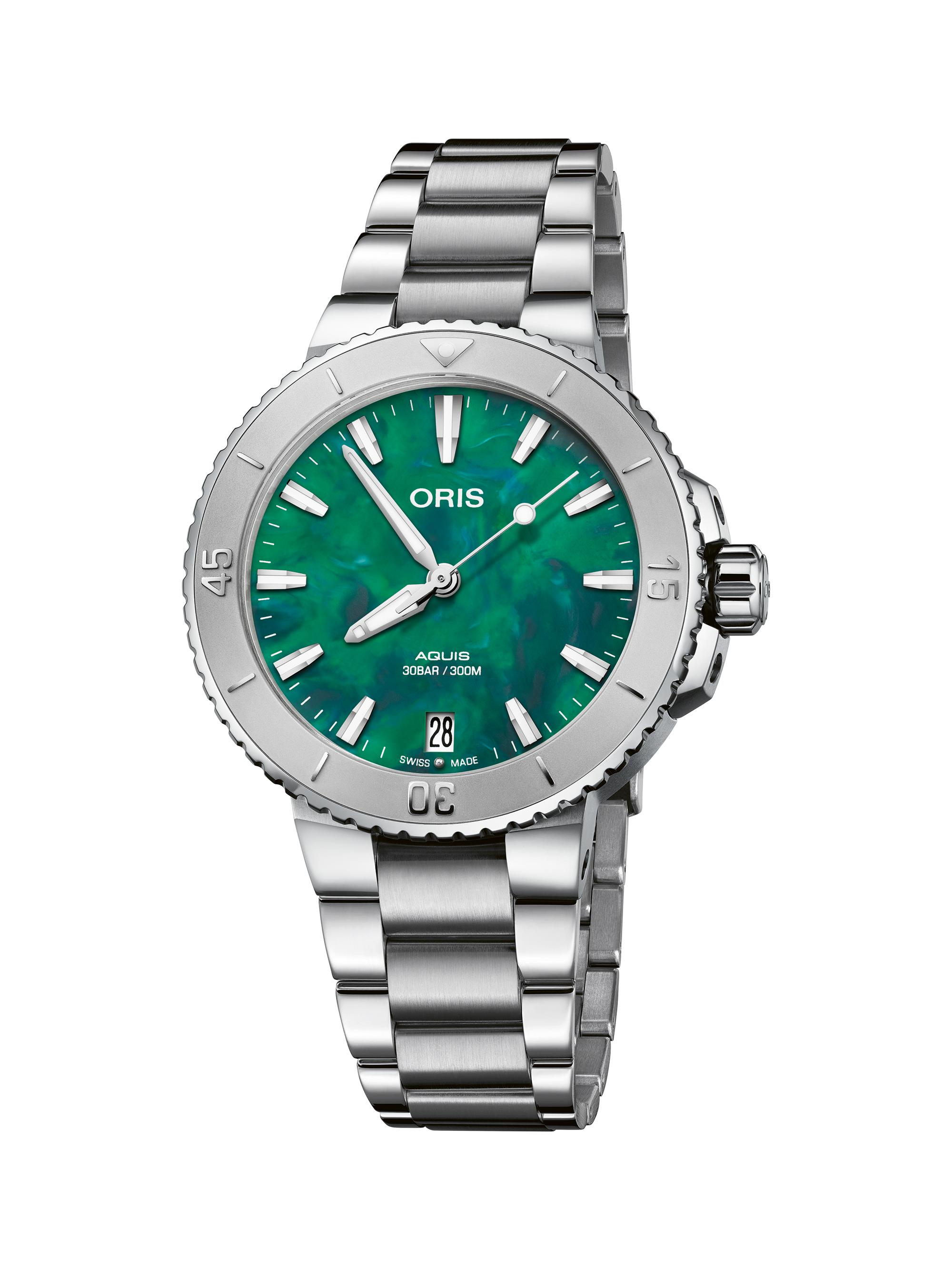 Oris Women's Aquis Stainless Steel Bracelet Watch - Steel