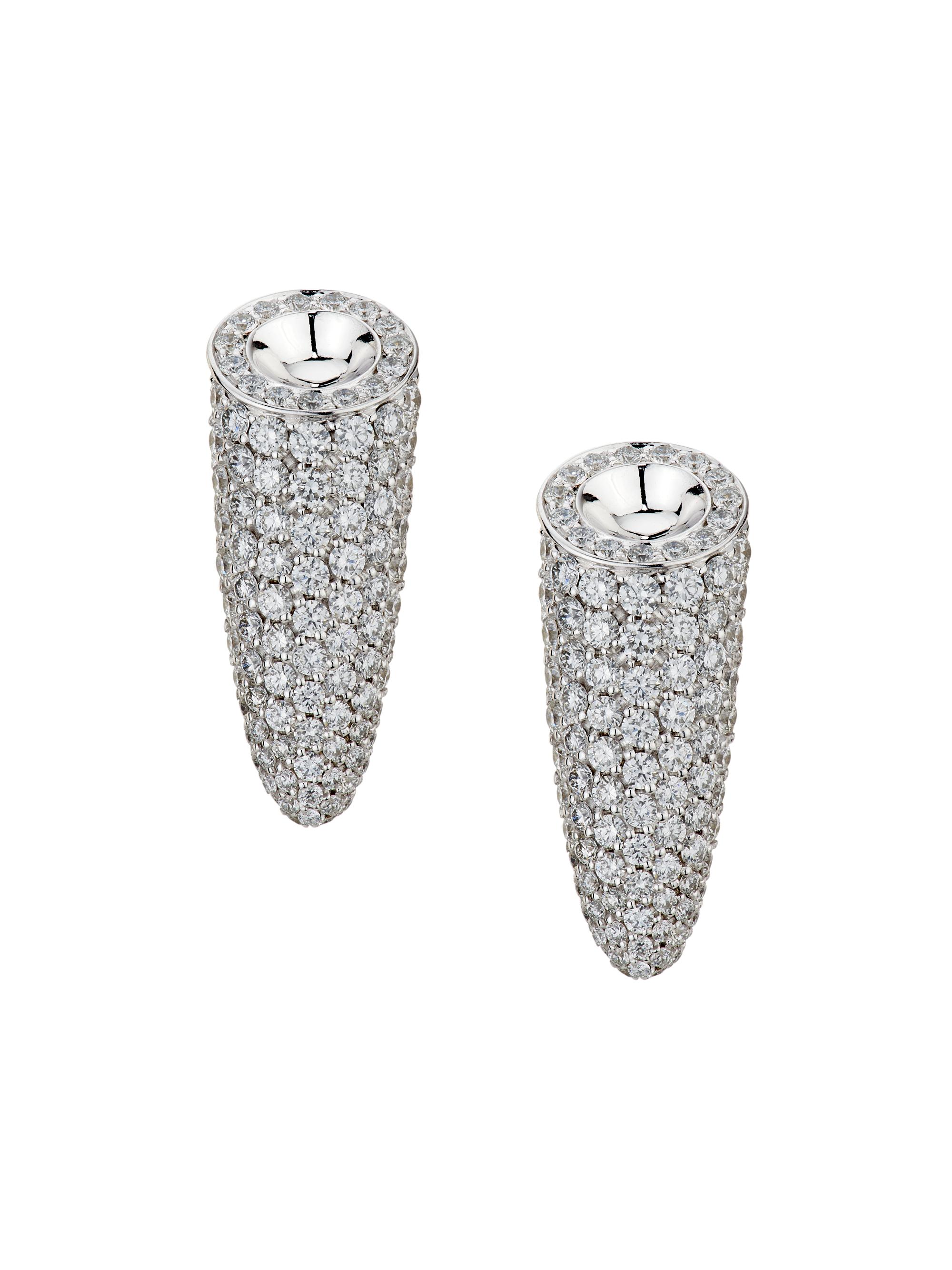 Vhernier Women's Calla 18K White Gold & 1.58 TCW Diamond Stud Earrings - White Gold