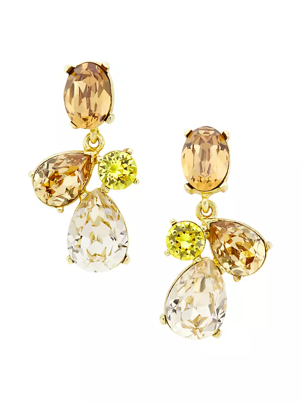 Candy Silvertone & Glass Crystal Drop Earrings