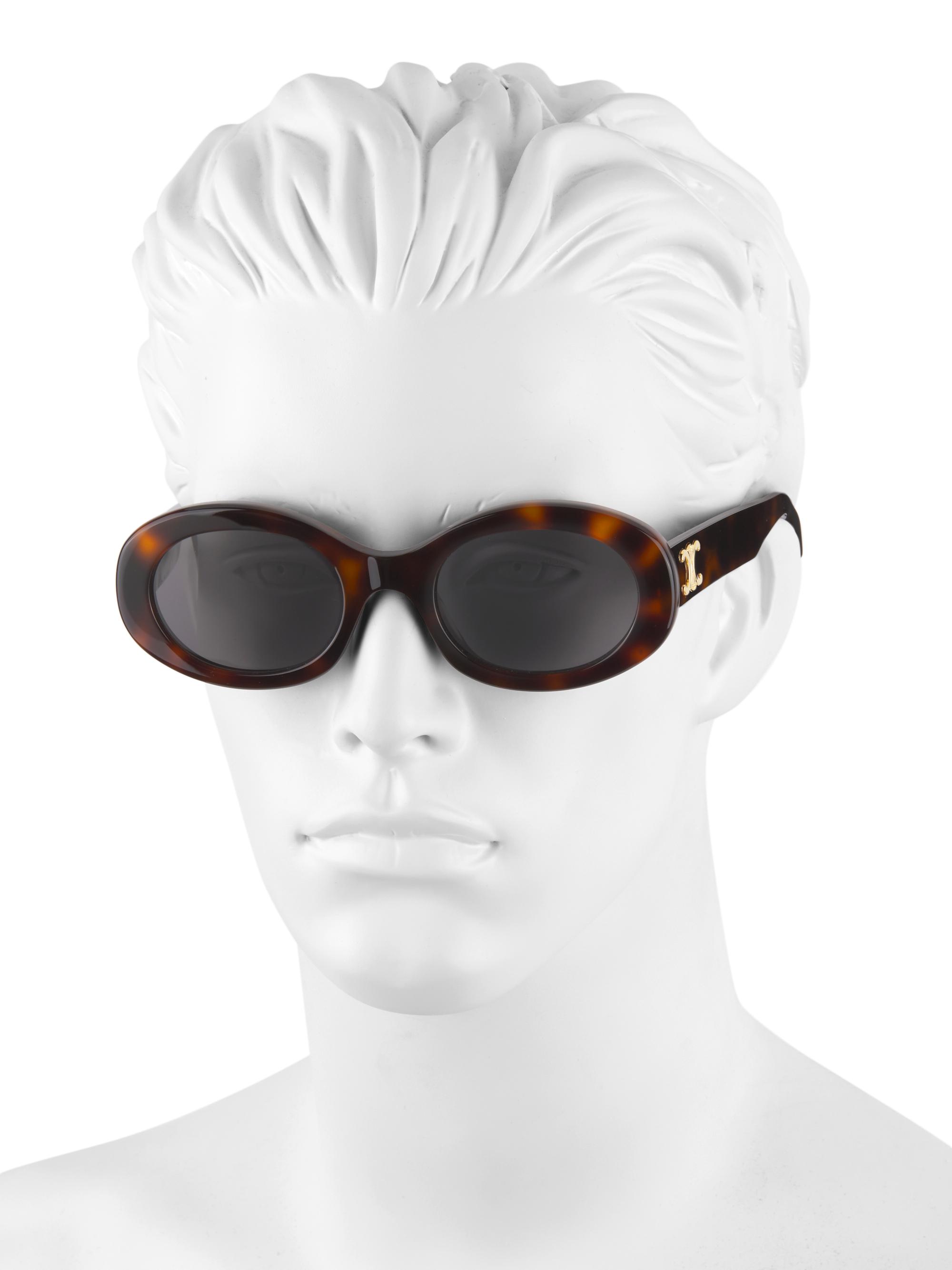 52MM Oval Acetate Sunglasses