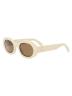 52MM Oval Acetate Sunglasses