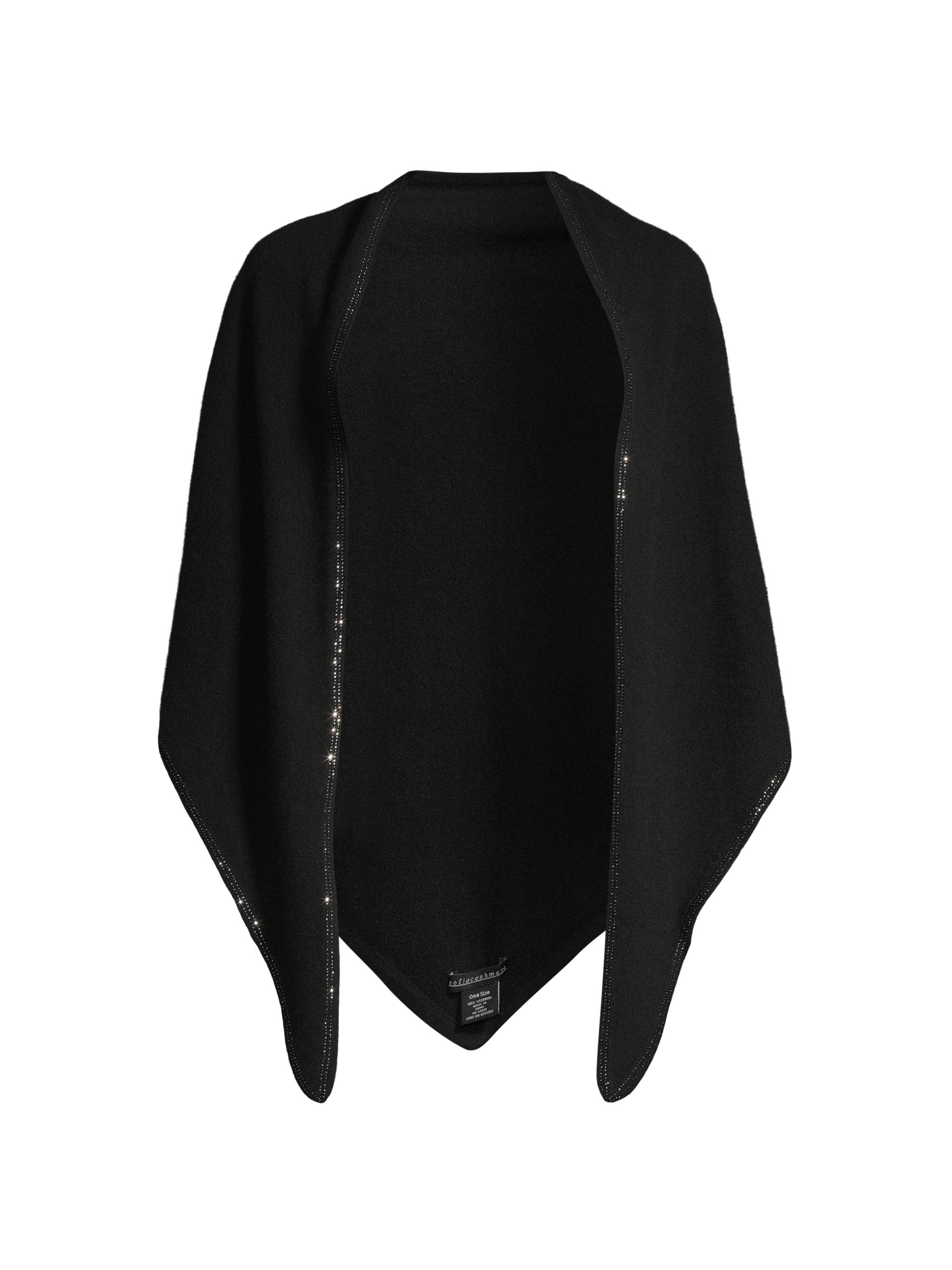 Sofia Cashmere Women's  Triangular Scarf - Black