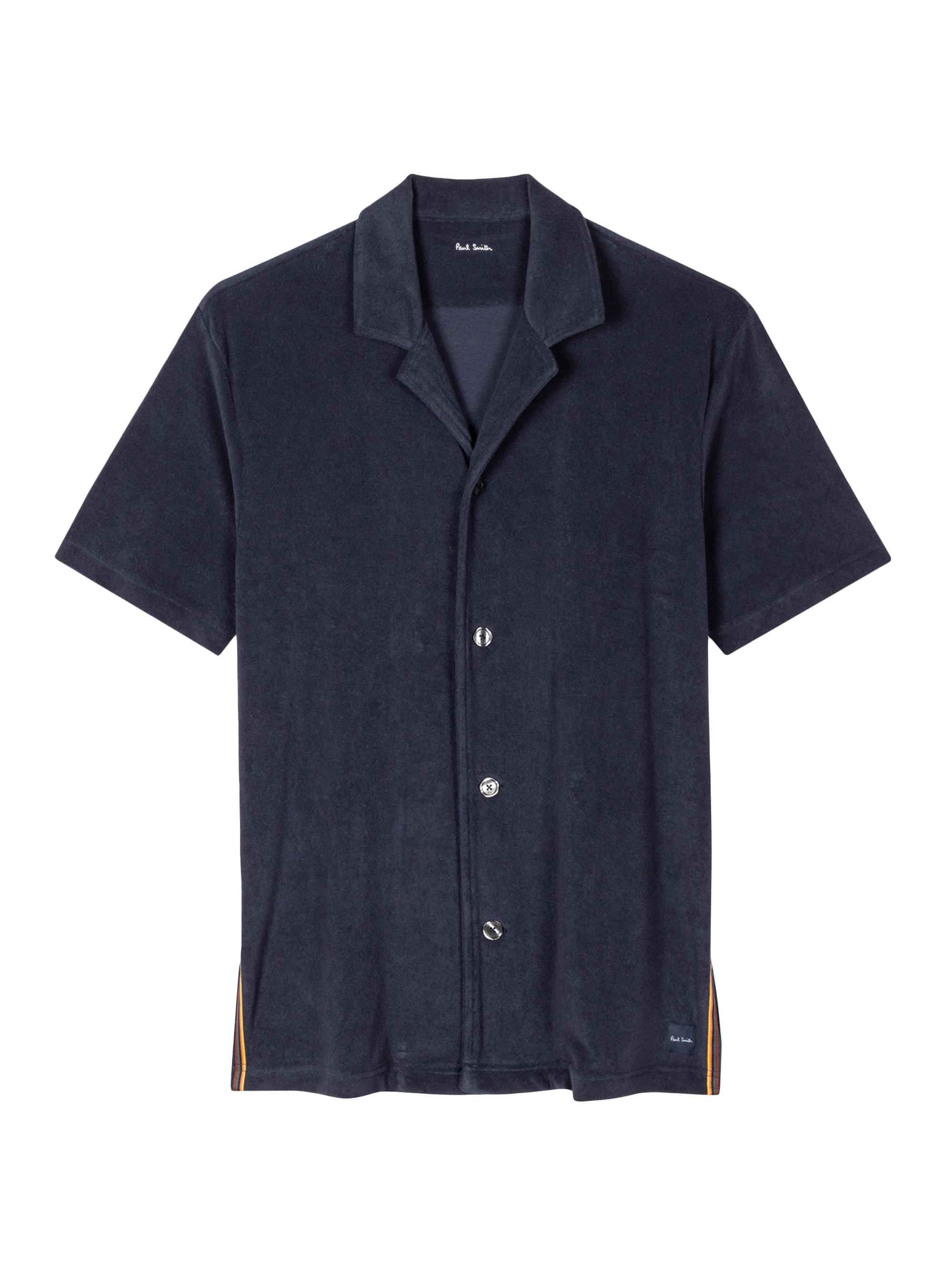 Paul Smith Men's Cotton-Blend Camp Shirt - Inky