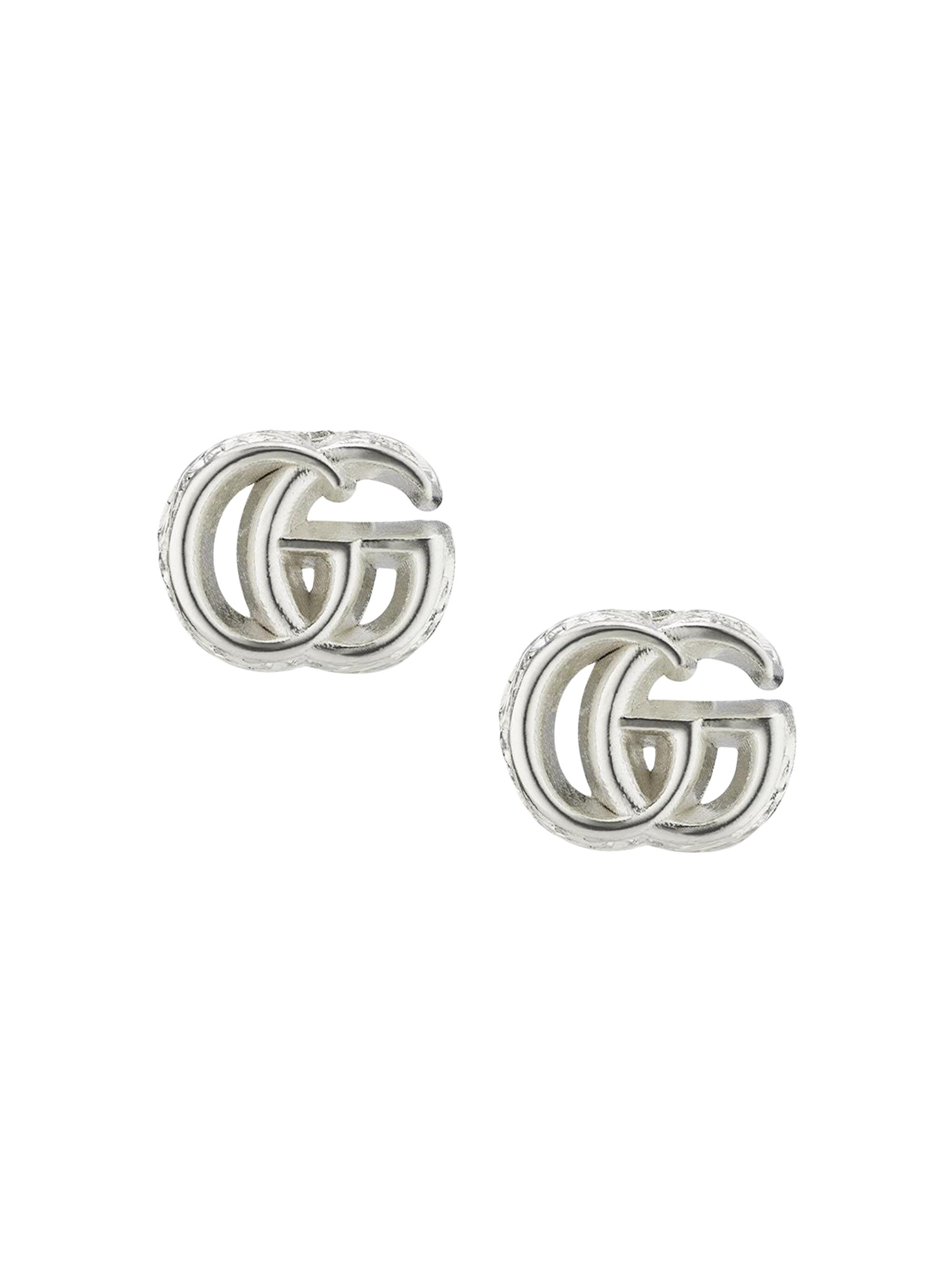 Gucci Women's Gg Marmont Sterling Silver Stud Earrings - Silver