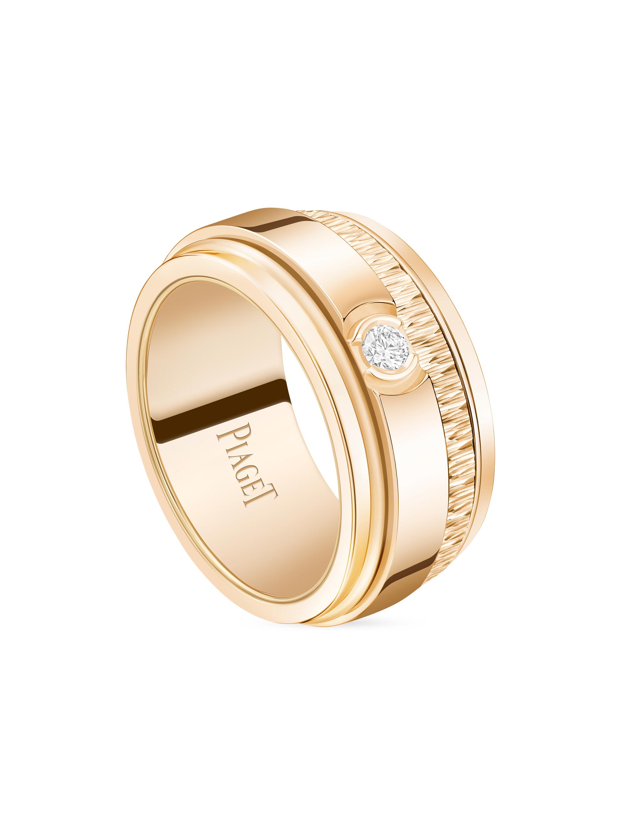 Piaget Women's Possession 18K Rose Gold & 0.08 TCW Diamond Wide Band - Rose Gold