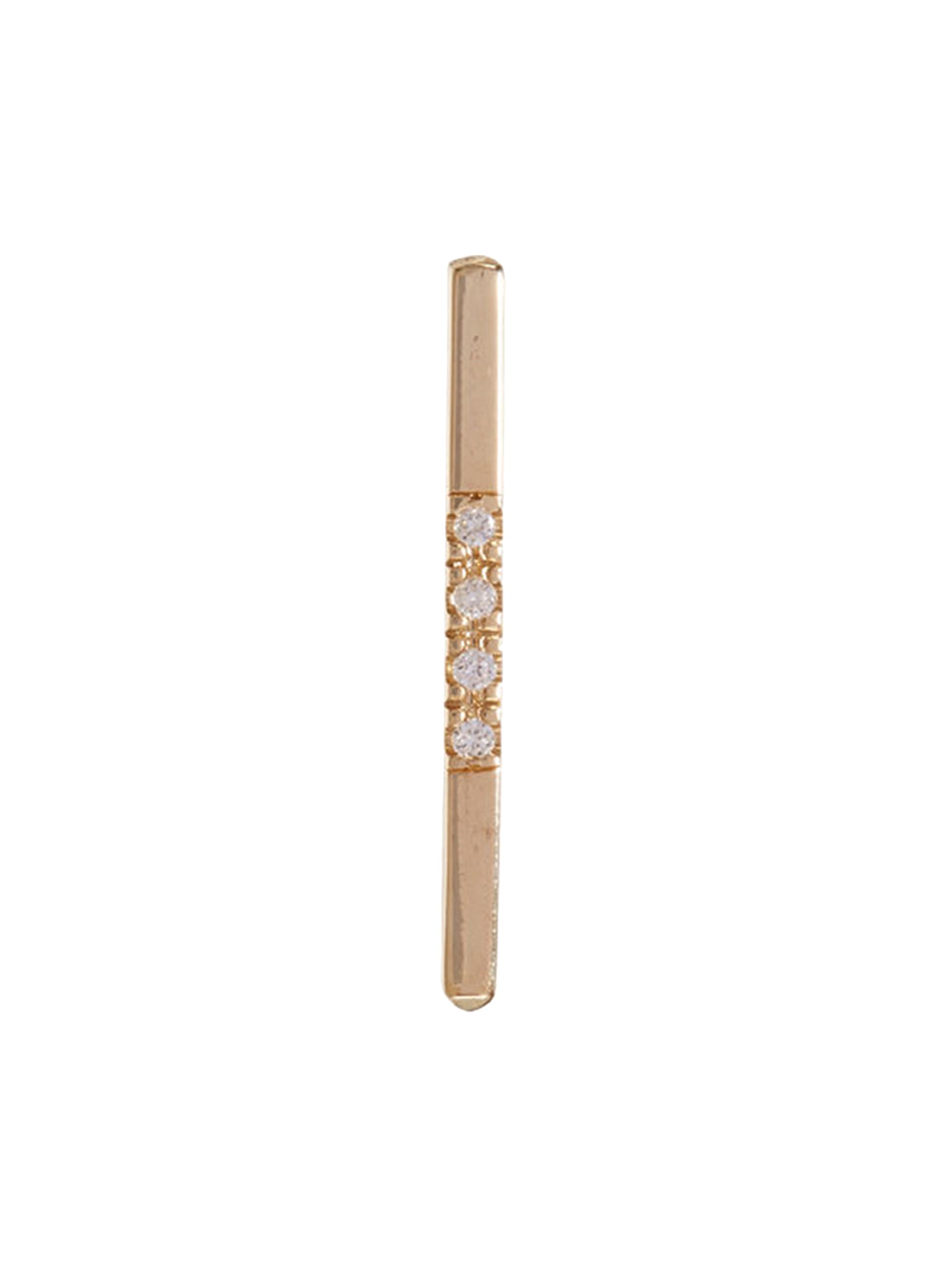 Loren Stewart Women's All That Jazz 14K Yellow Gold & 0.02 TCW Diamond Bar Stud Earring - Yellow Gold