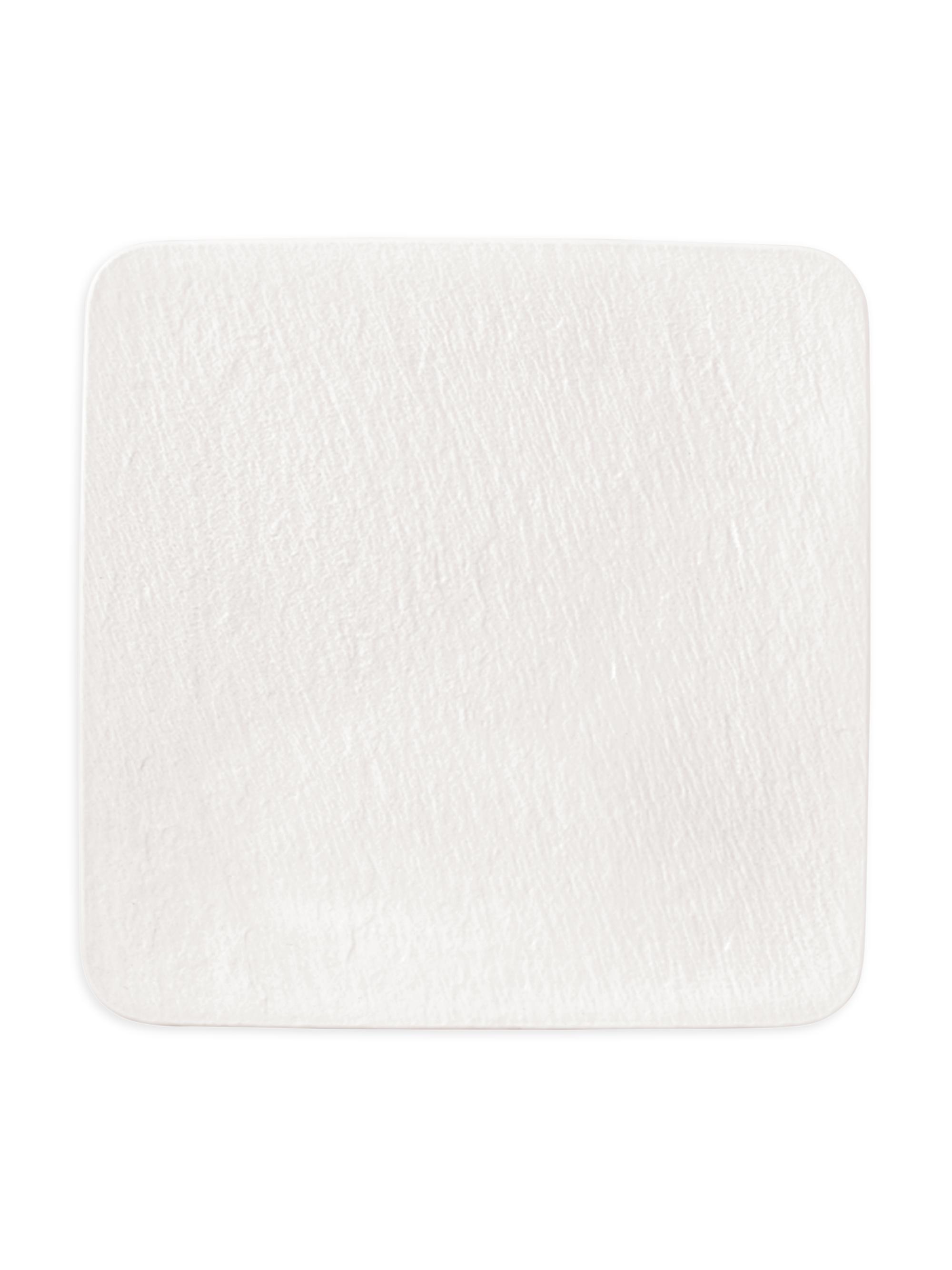 Villeroy & Boch Manufacture Rock Square Serving Plate/Gourmet Plate - White
