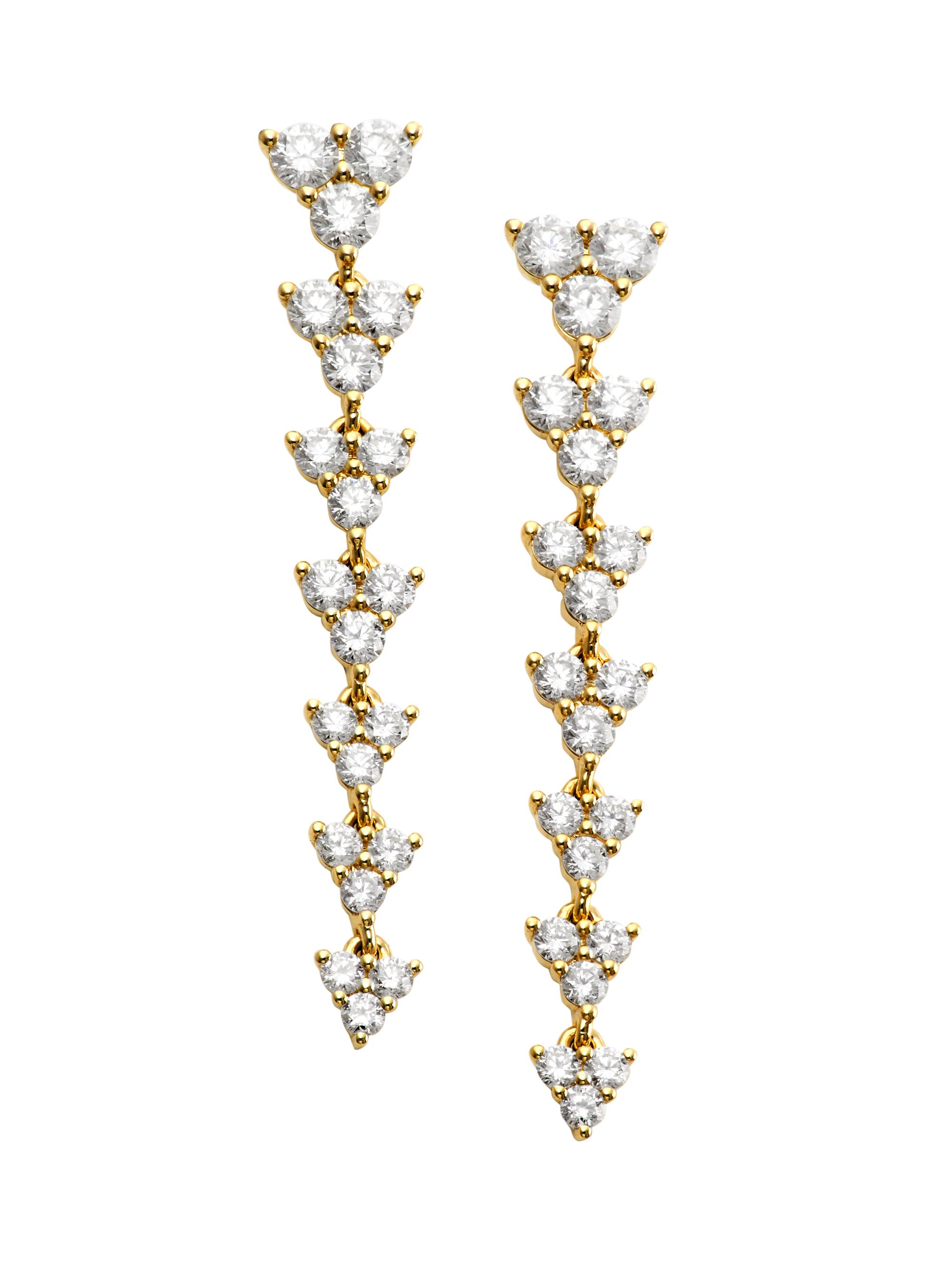 Saks Fifth Avenue Collection Women's 14K Yellow Gold & 1.82 TCW Diamond Drop Earrings - Gold