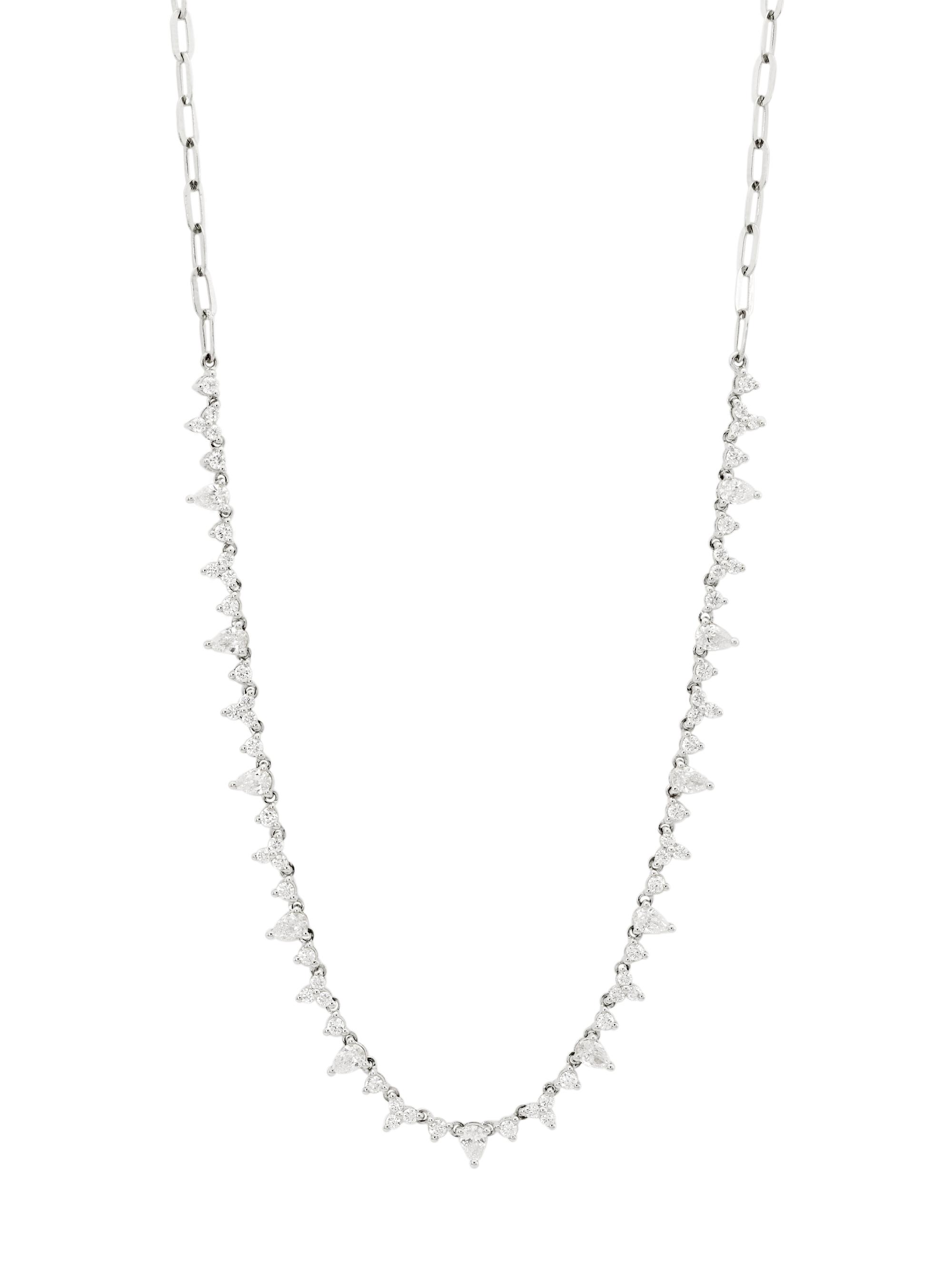 Saks Fifth Avenue Collection Women's 14K White Gold & 1.71 TCW Diamond Necklace - White Gold
