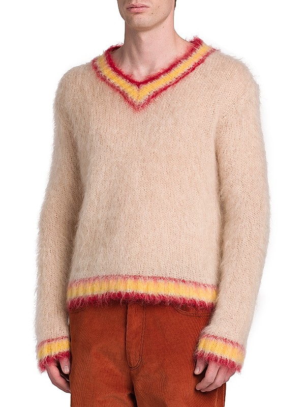 Shop Marni V-Neck Mohair Sweater | Saks Fifth Avenue Shop Marni V-Neck Mohair Sweater | Saks Fifth Avenue
