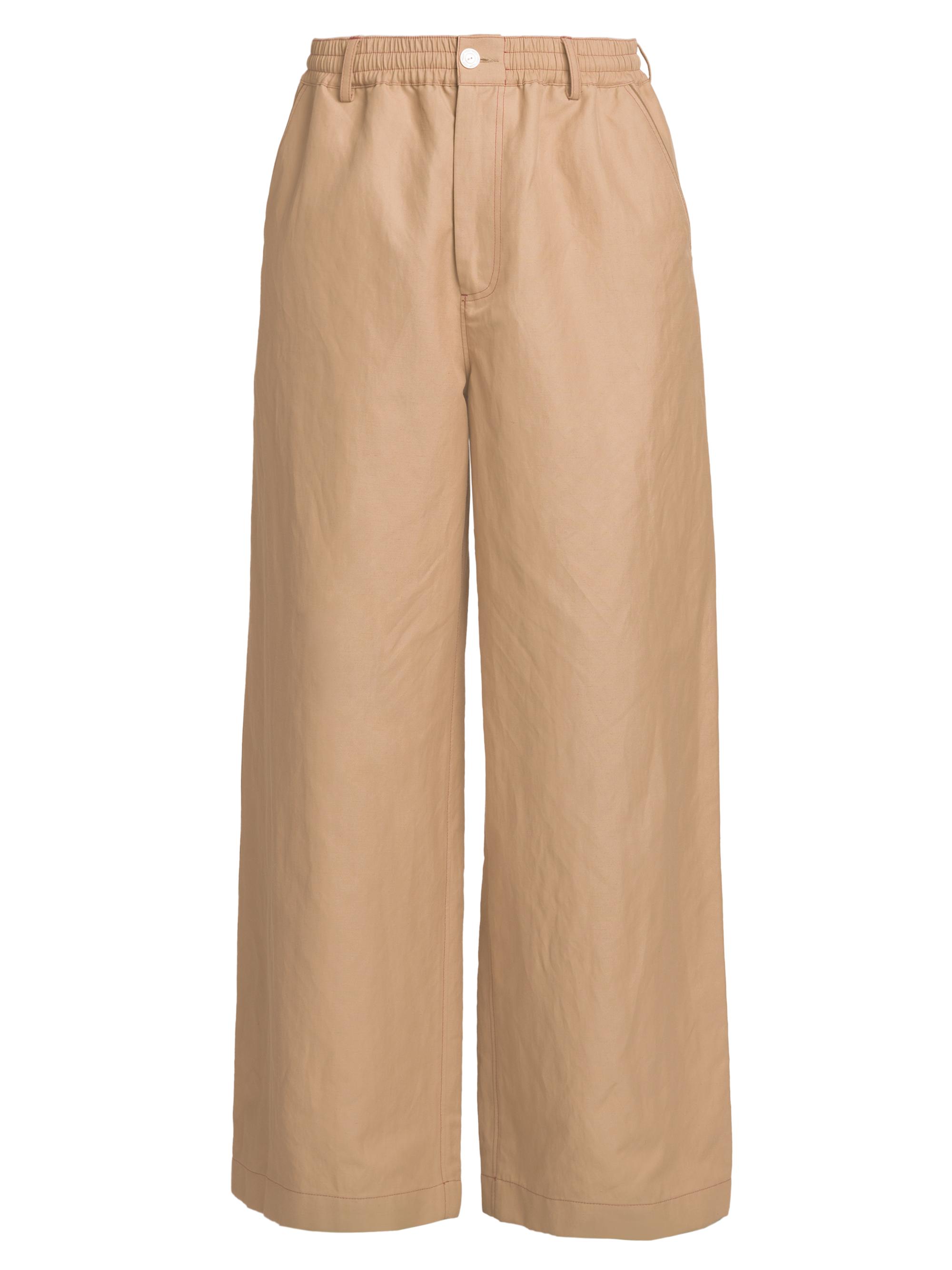 Marni Men's Flare Linen & Cotton Trousers - Nomad