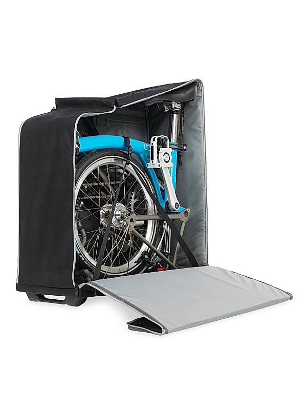 Shop Brompton Bikes Padded Travel Bag with 4 Rollers | Saks Shop Brompton Bikes Padded Travel Bag with 4 Rollers | Saks