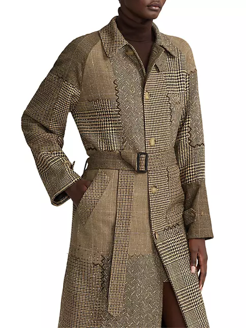 Ralph Lauren Collections vintage tartan plaid 100% cashmere coat