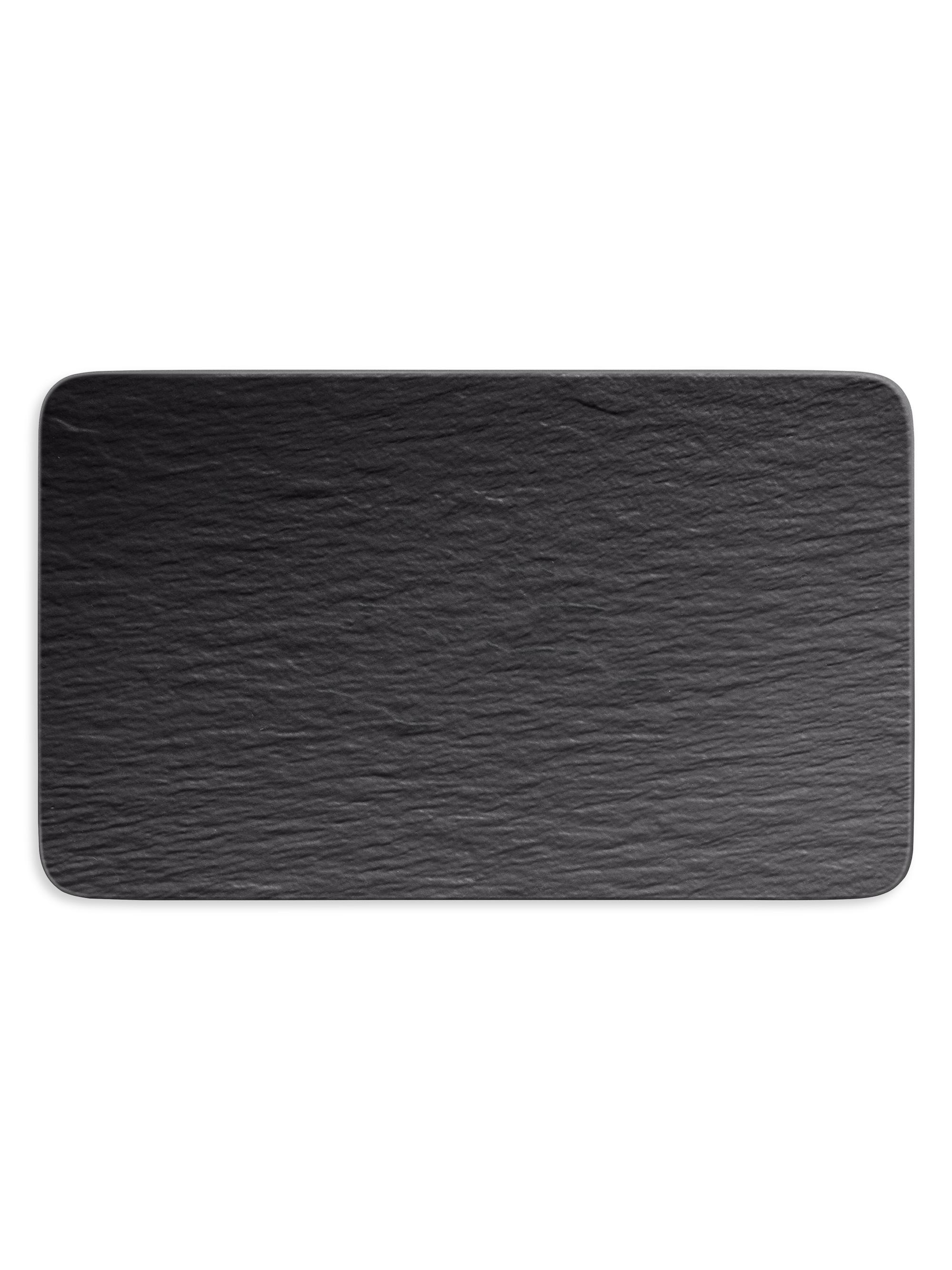 Villeroy & Boch Manufacture Rock Rectangular Multifunctional Plate - Black