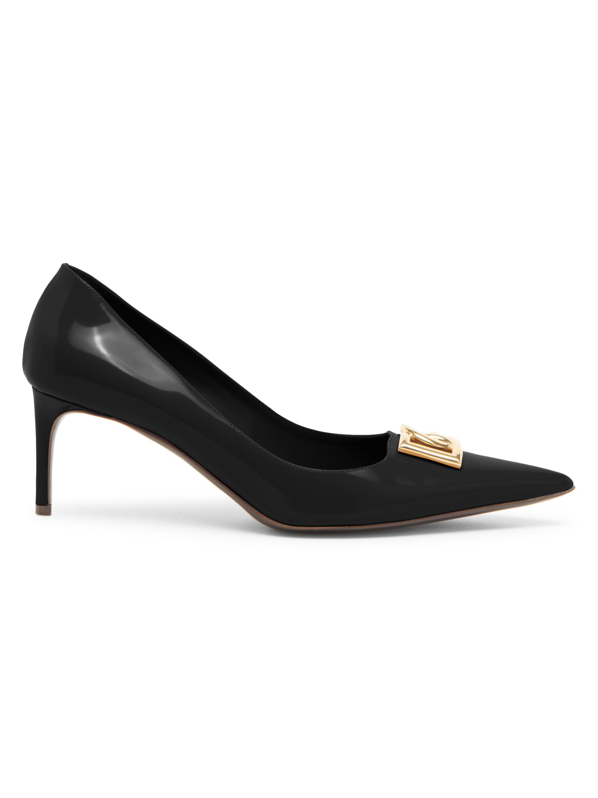 Dolce & Gabbana Women's 65MM Logo Leather Pumps - Black