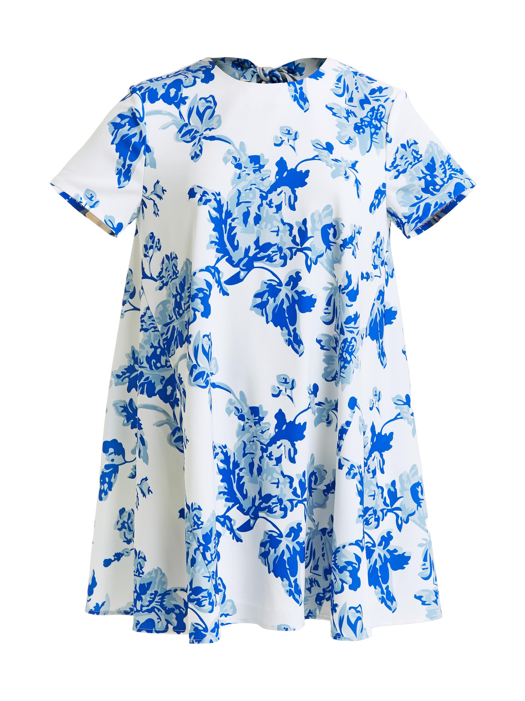 Mestiza New York Women's Cecily Floral Minidress - Porcelain Blue