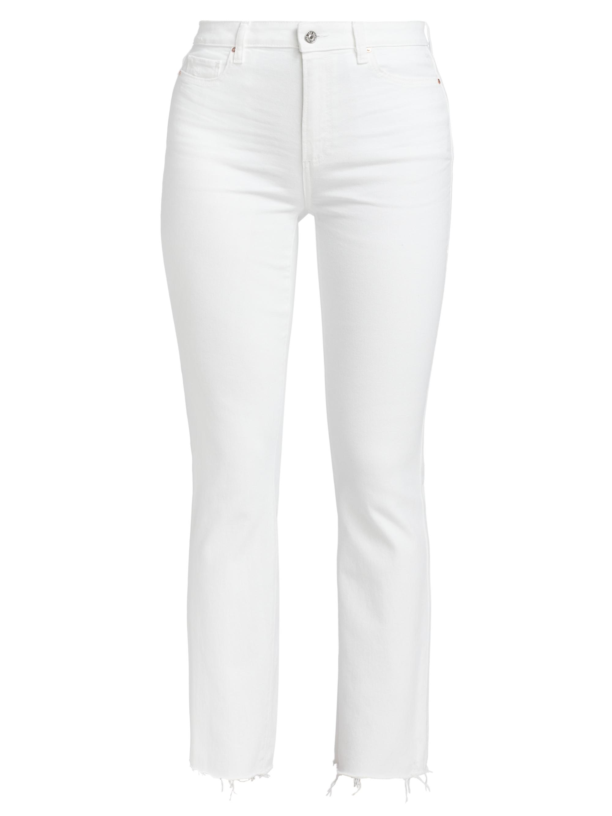 Paige Women's Claudine Flared Ankle-Crop Jeans - Crisp White
