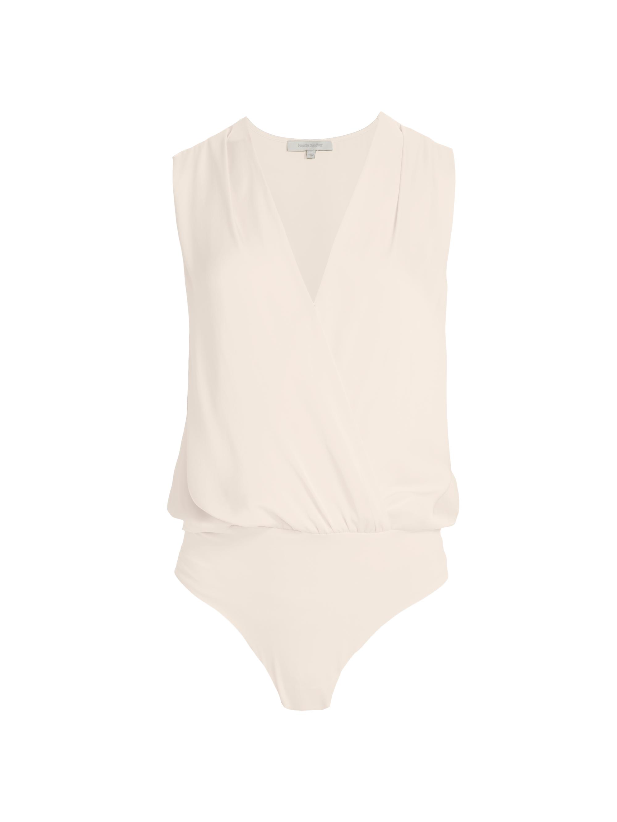 Favorite Daughter Women's Date Satin Surplice Bodysuit -