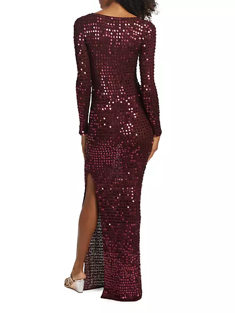 Shop Aya Muse Chyha Sequin Maxi Dress | Saks Fifth Avenue