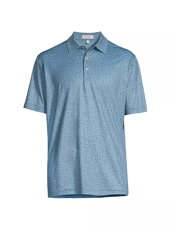 PETER MILLAR Hole in One Printed Stretch-Jersey Polo Shirt for Men