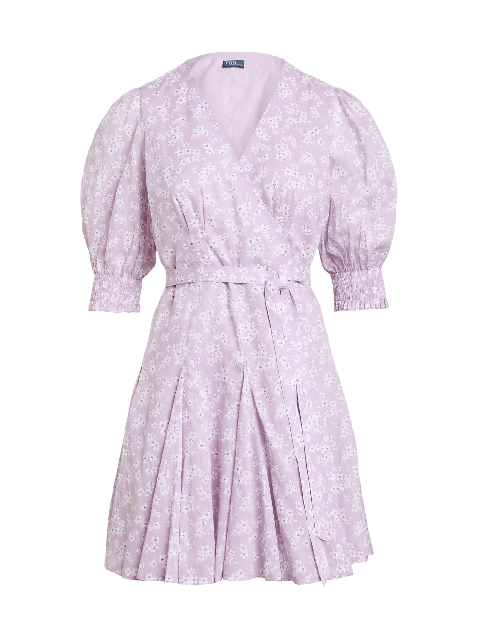 Polo Ralph Lauren Soma Floral Cotton Wrap-Front Minidress | Saks Fifth  Avenue