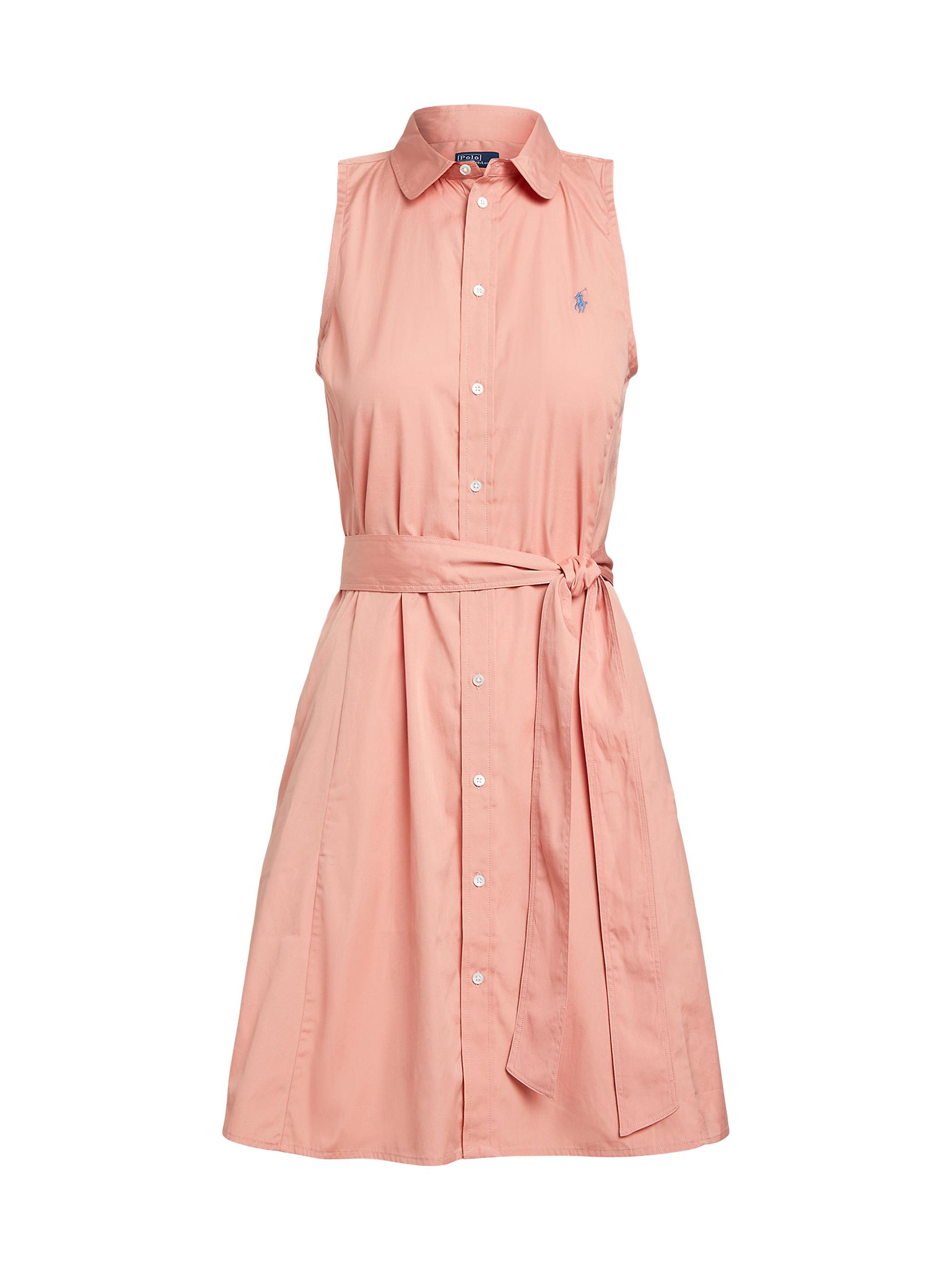 Polo Ralph Lauren Belted Sleeveless Cotton Shirtdress | Saks Fifth